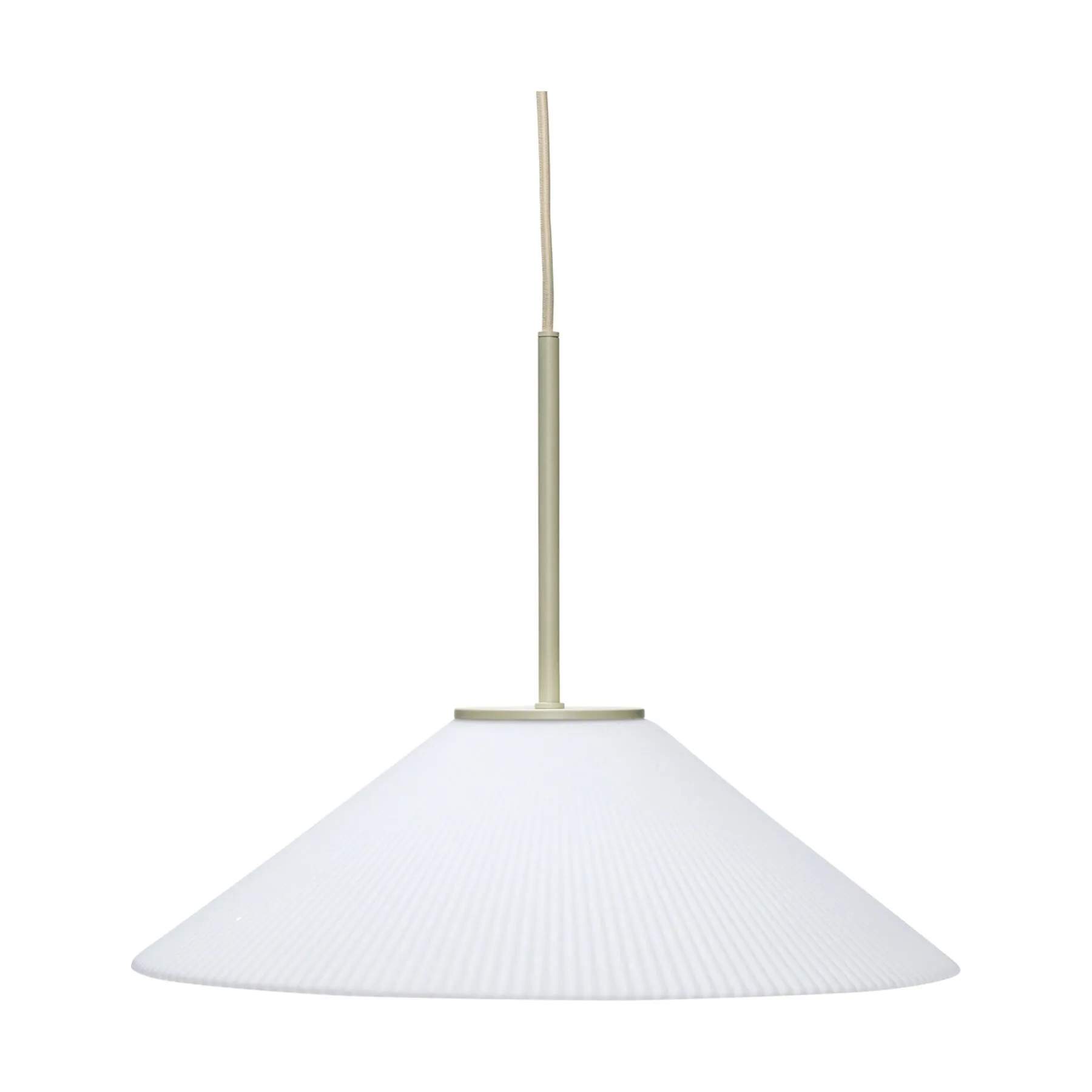 Hübsch Pendler Solid Pendel i Sand/Hvid, 1