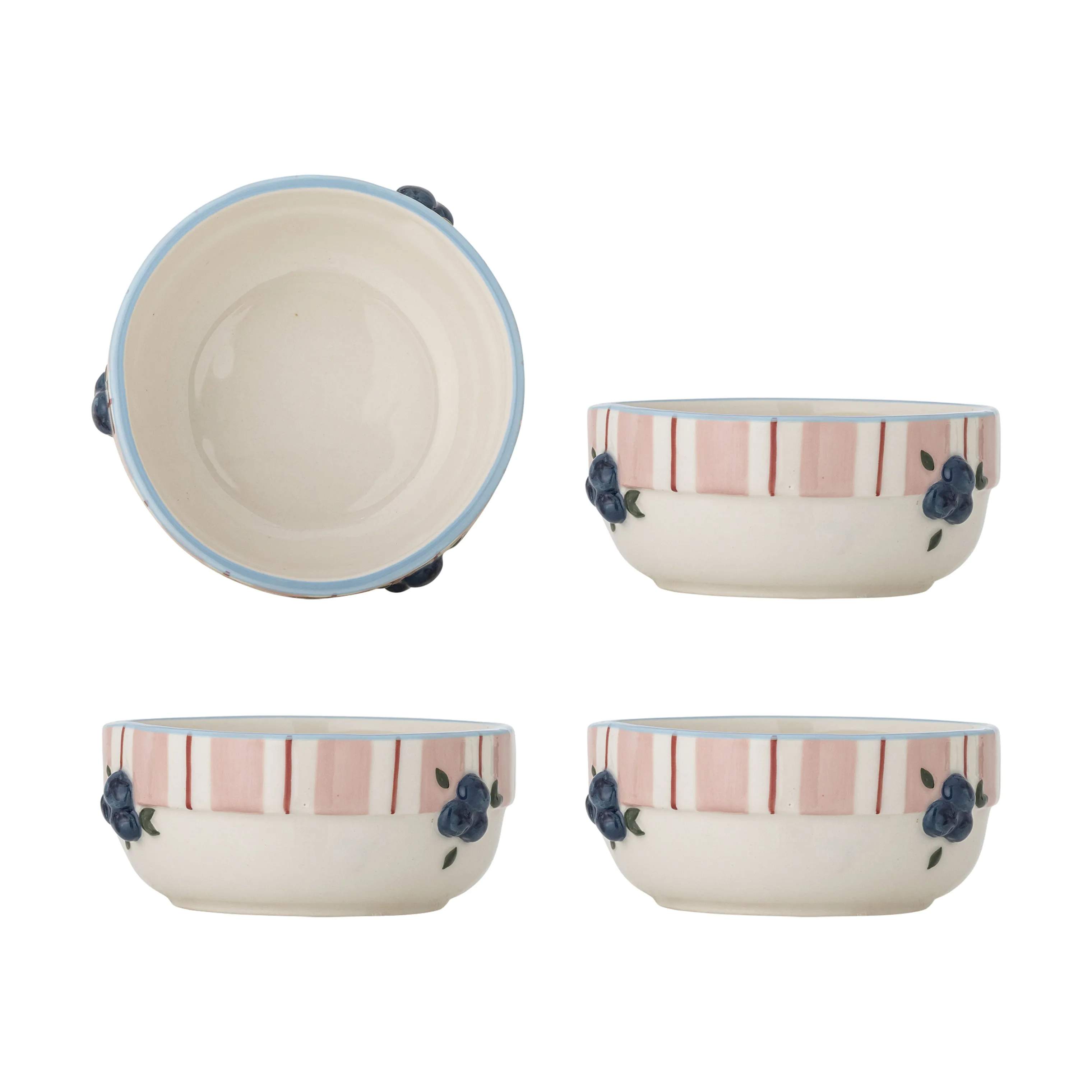 Bloomingville Skåle Carry Skål - 4 stk. i Lyserød, 1