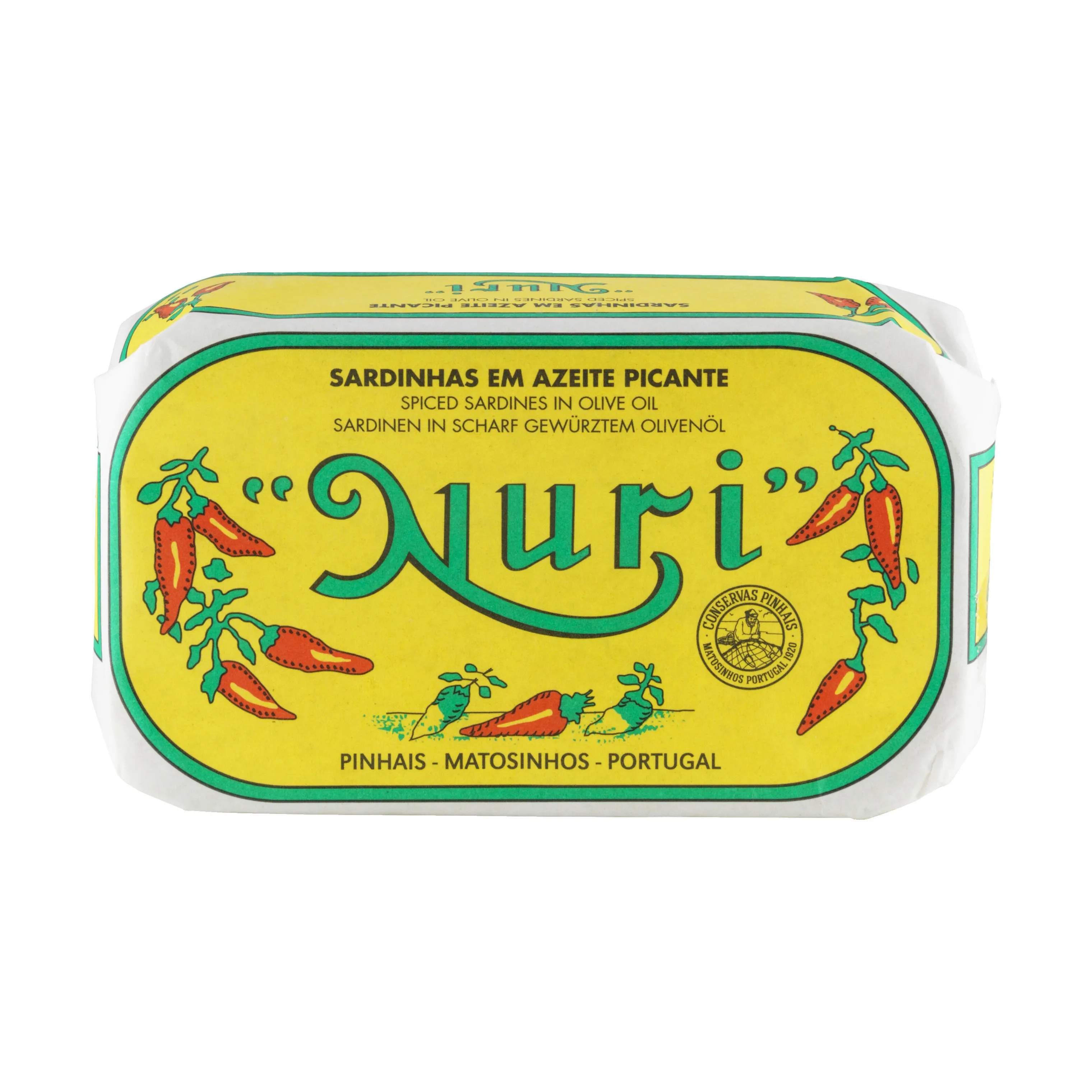 Krydrede Sardiner - Oliveolie, gul, large