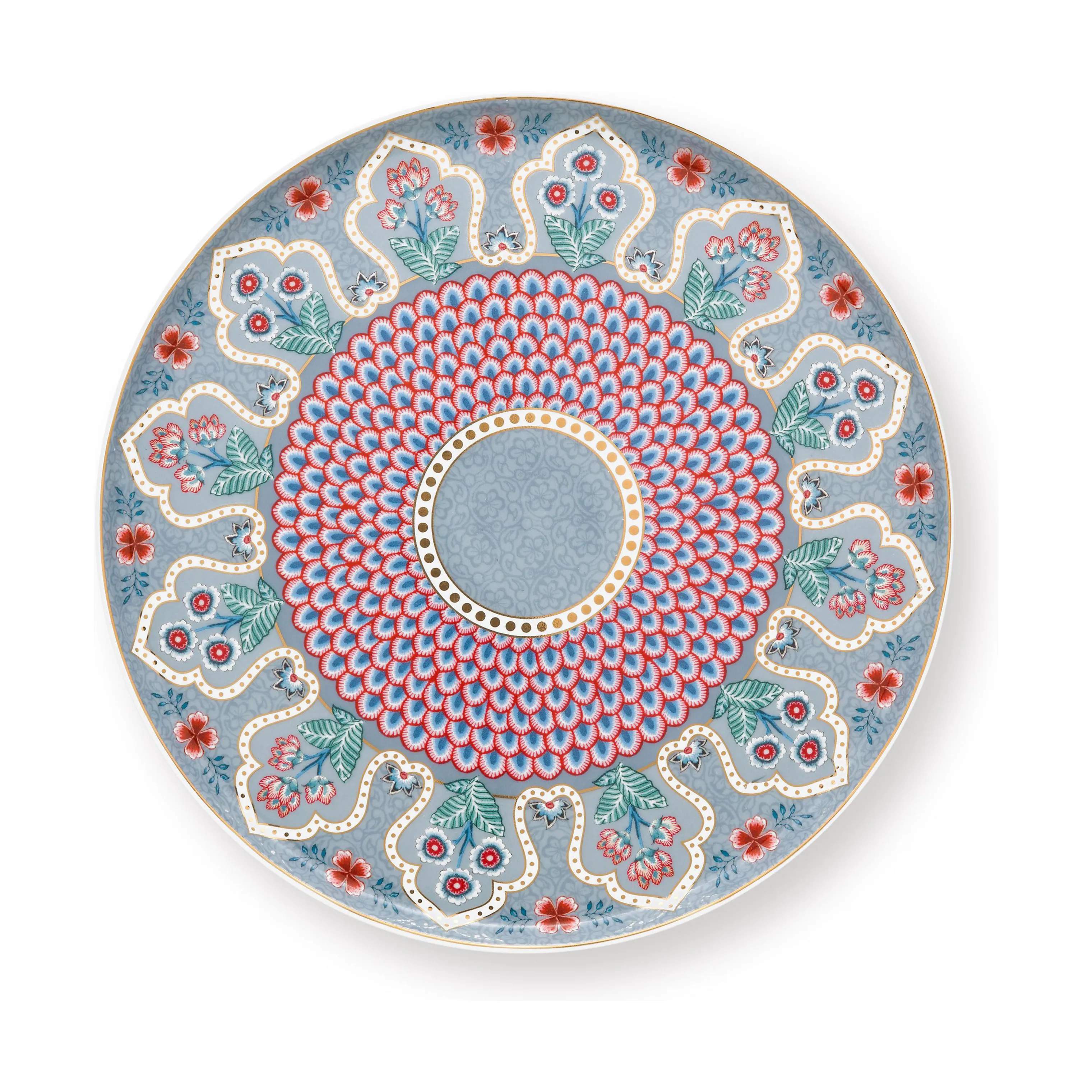 PIP Studio Lagkagefade Flower Festival Kageopsats i Blue, 4