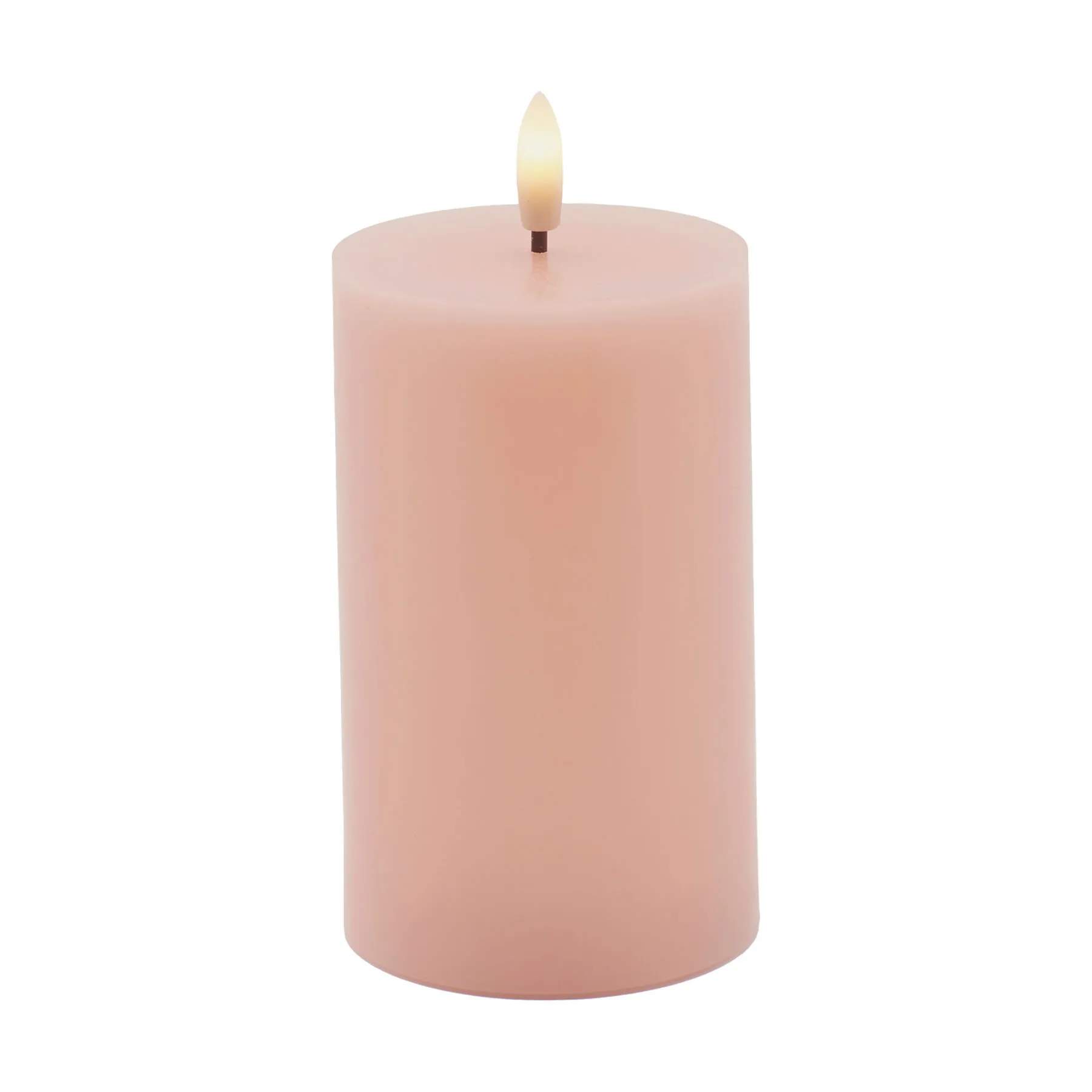 Sirius LED-lys Sille Genopladelig Sille LED Bloklys i Dusty Peach, 12 cm, 1