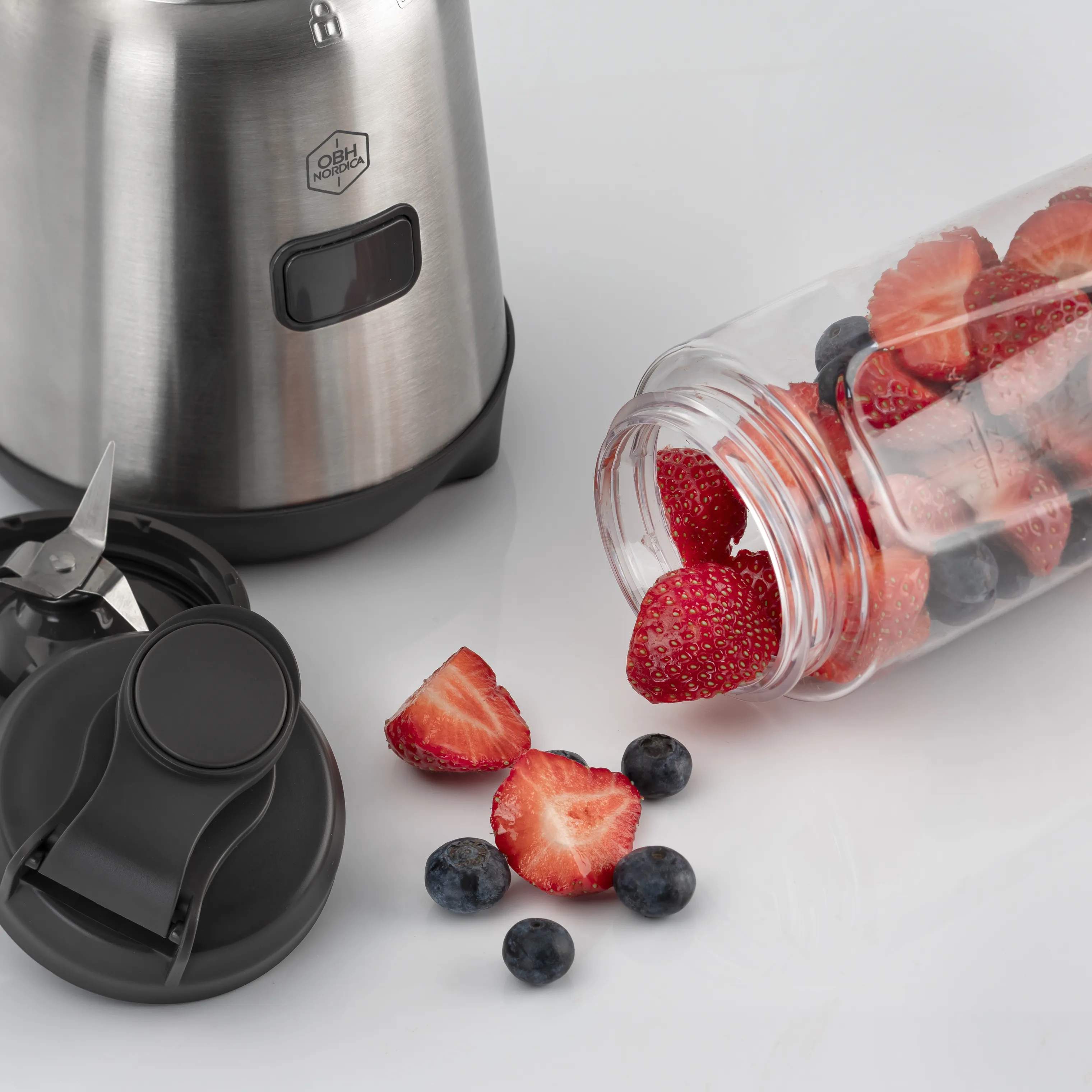 OBH Nordica Blendere Blender Mix & Move i Sølvfarvet, 4