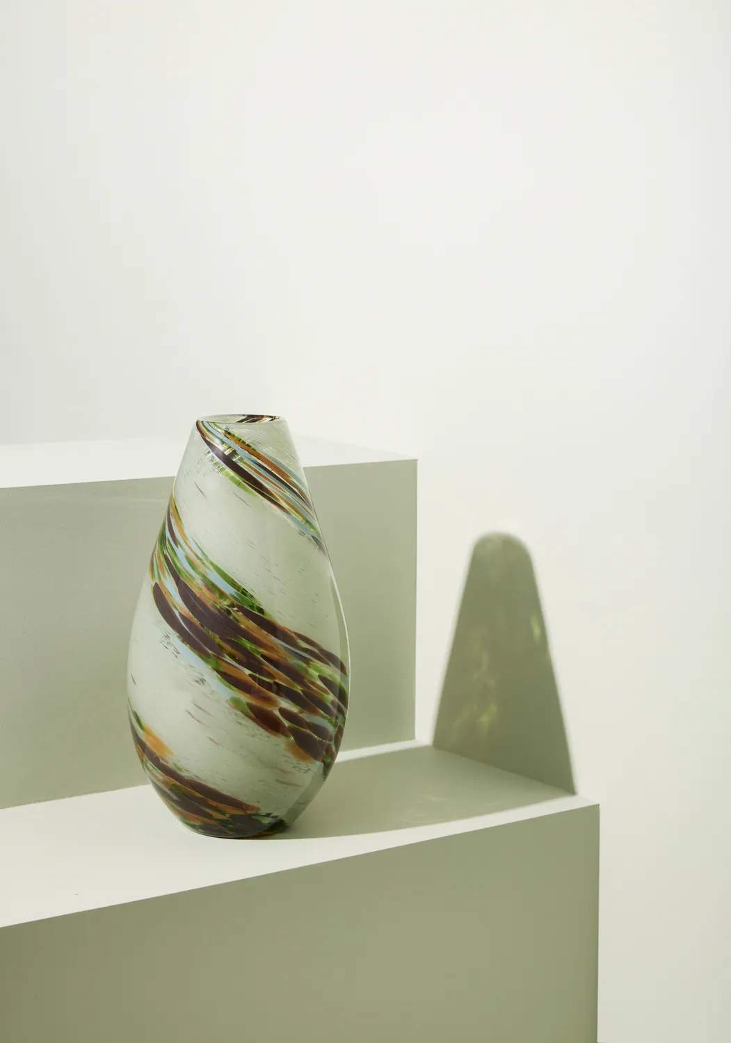 Hübsch Vaser Grove Vase i Beige/Brun/Grøn/Ravfarve, 2