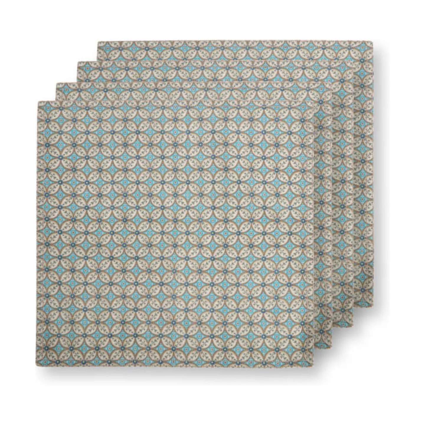 PIP Studio Stofservietter Blooming Tales Stofservietter - 4 stk. i Blå, 1