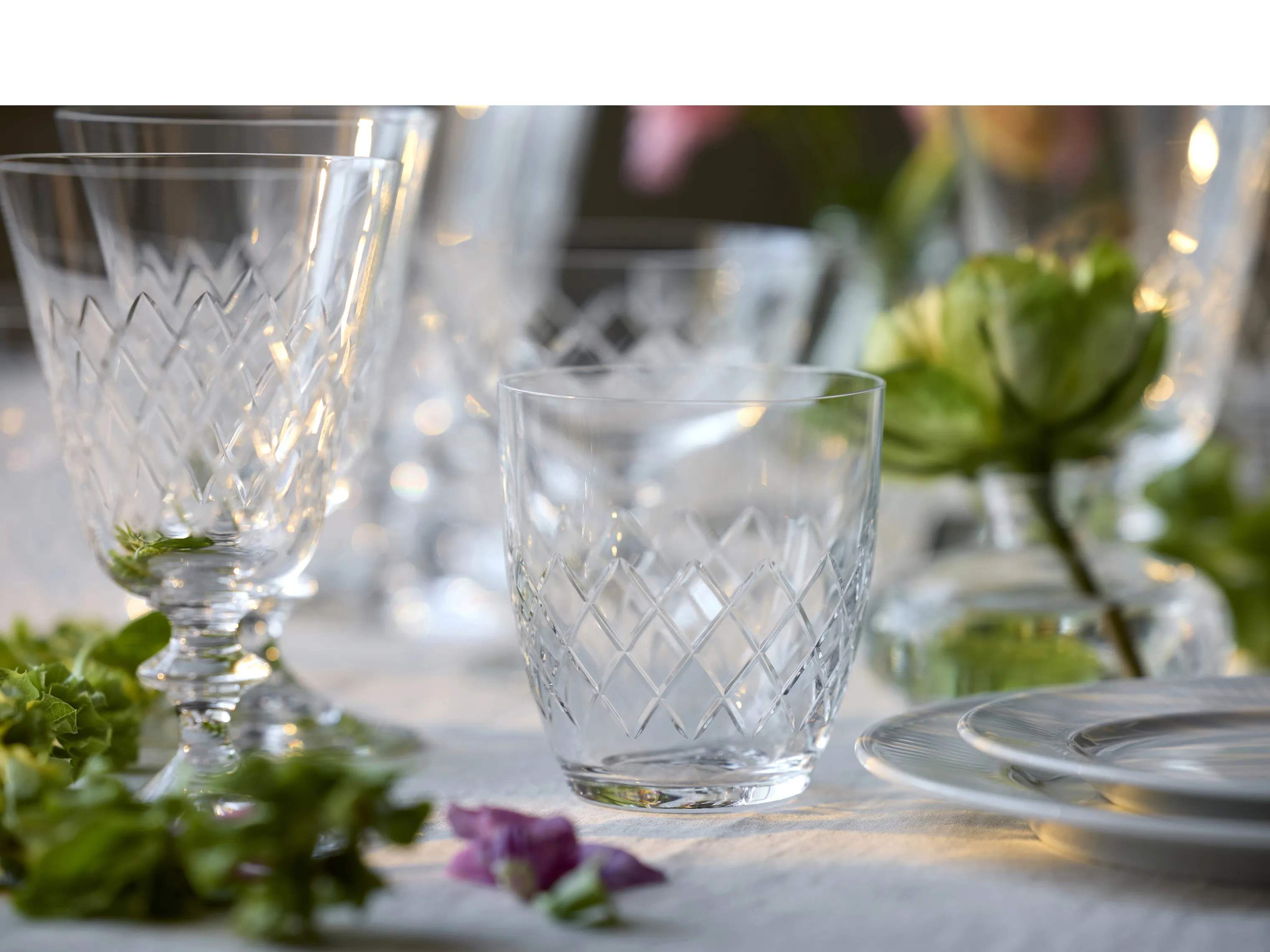 Lyngby Glas Vandglas Eaton Vandglas - 2 stk i Klar, 3