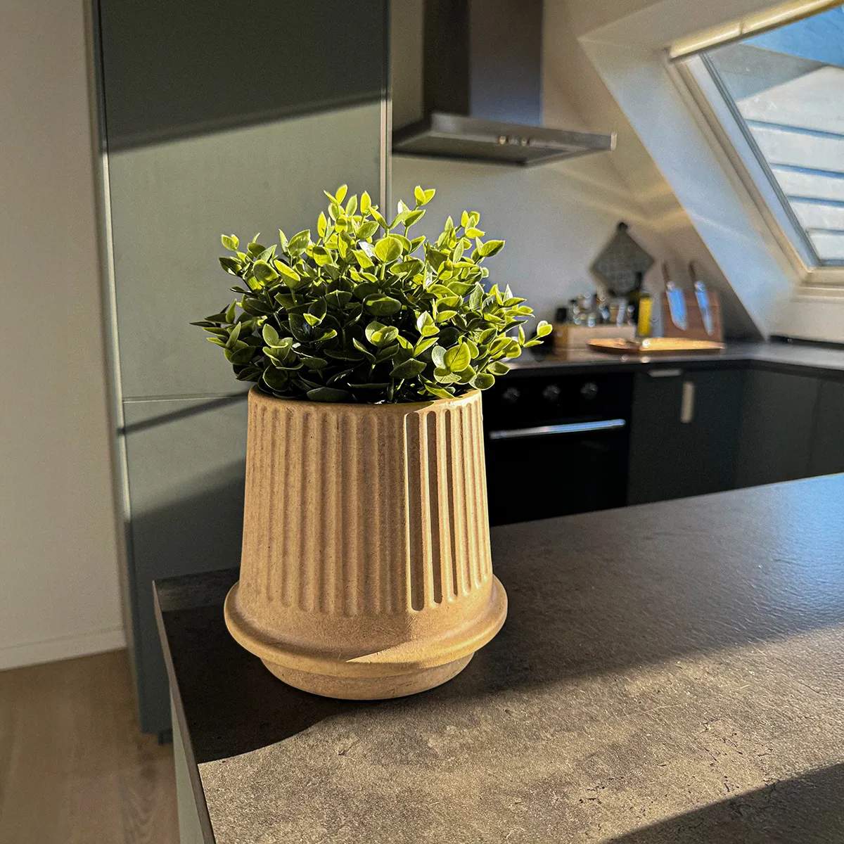 SACKit Plantekrukker Gaia Krukke i Sand , 17 cm, 3