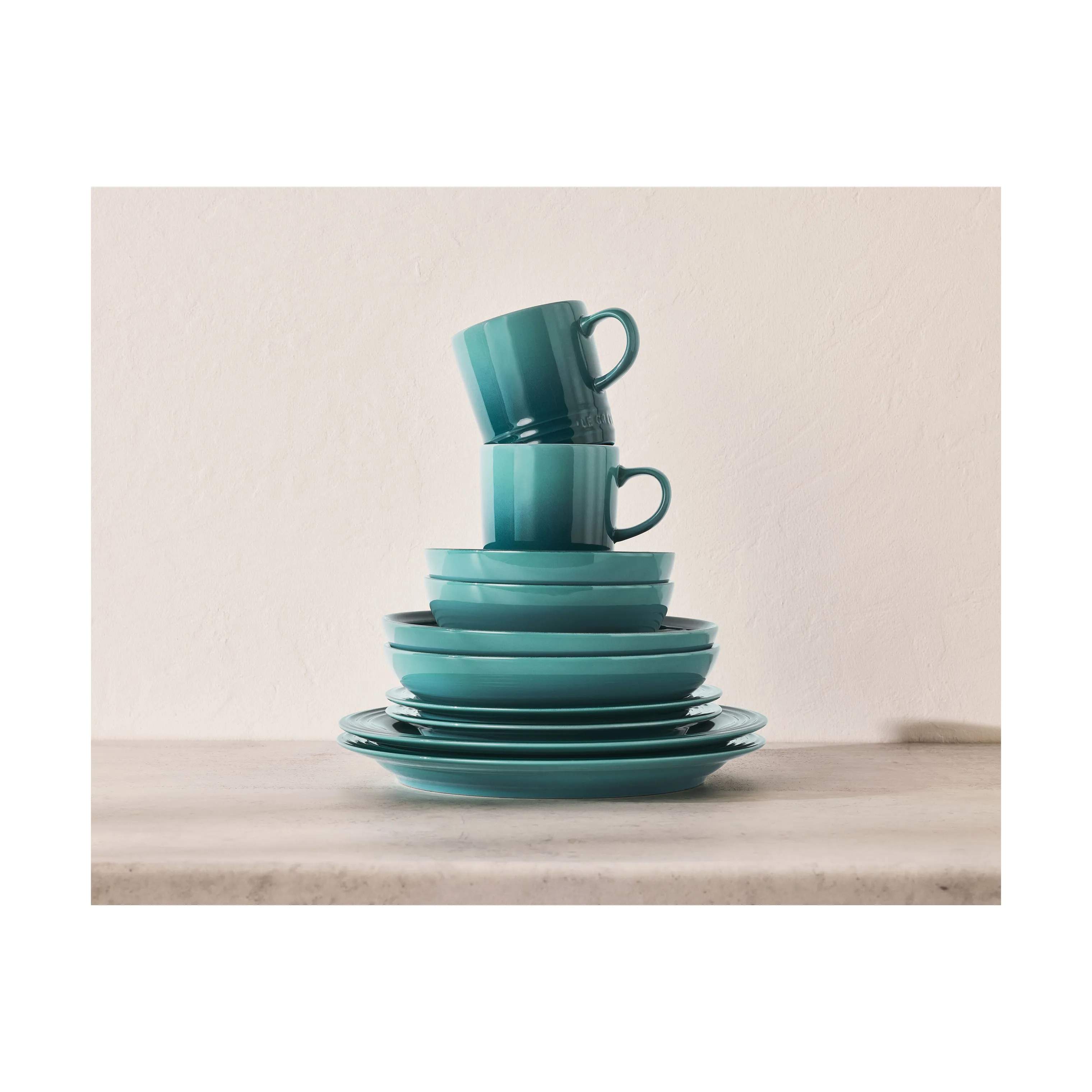 Le Creuset Krus og kopper med hank Signature Krus i Bleu Riviera, 35 cl, 4