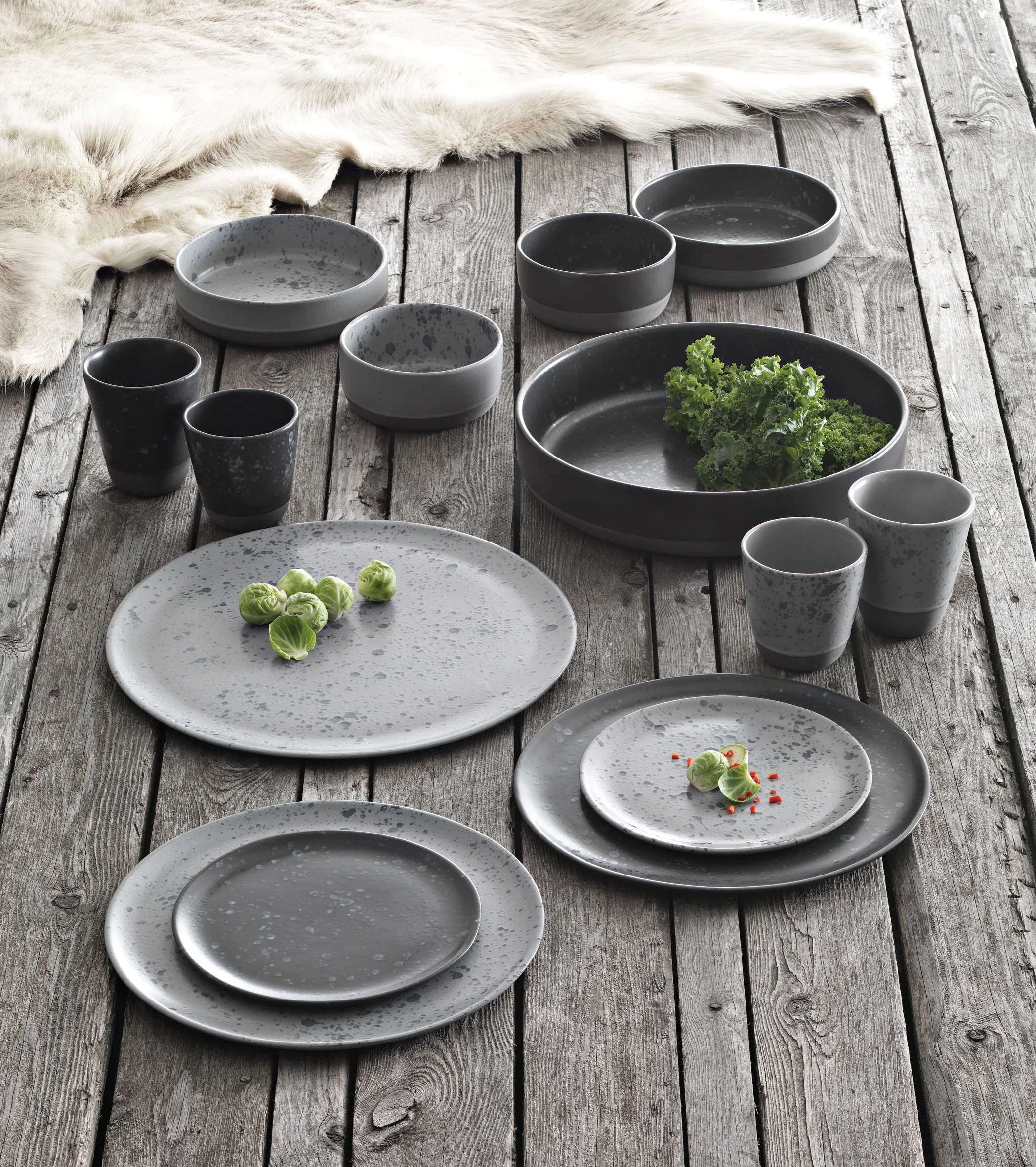 RAW by Aida Frokosttallerkener Frokosttallerken i Nordic Black, 3