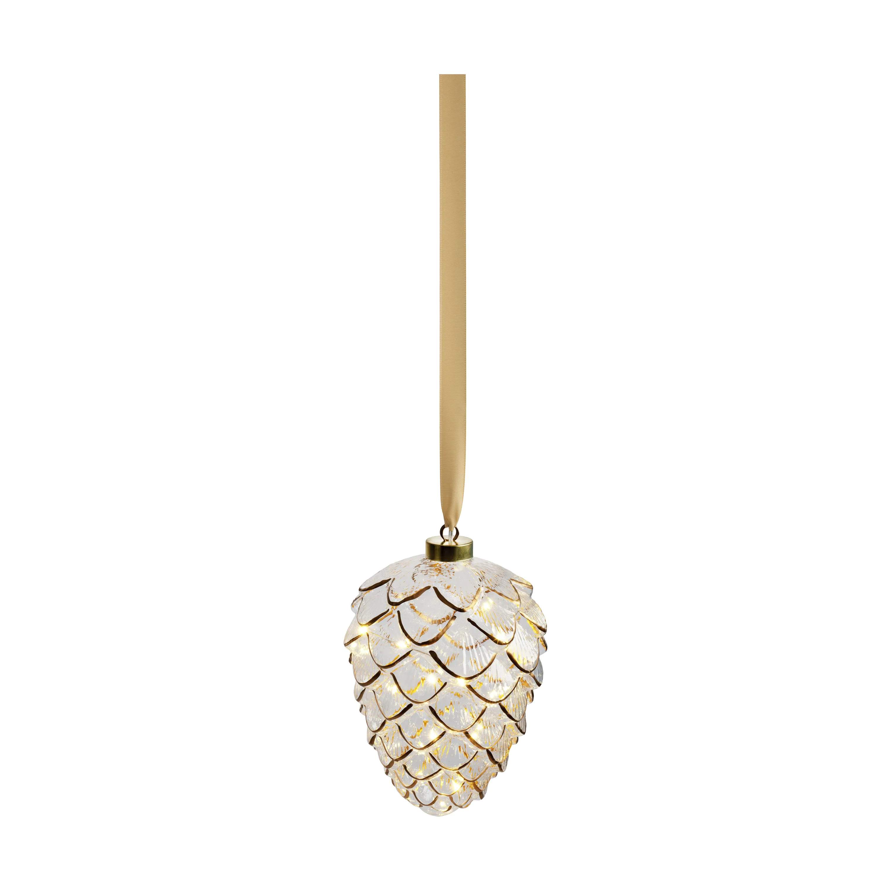 LED Ophæng - Kogle, guld/kogle, large