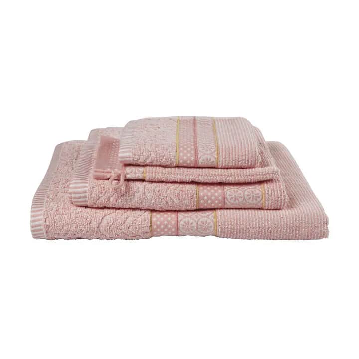 PIP Studio Håndklæder Soft Zellige Håndklæde i Pink, B30 x L50 cm, 3