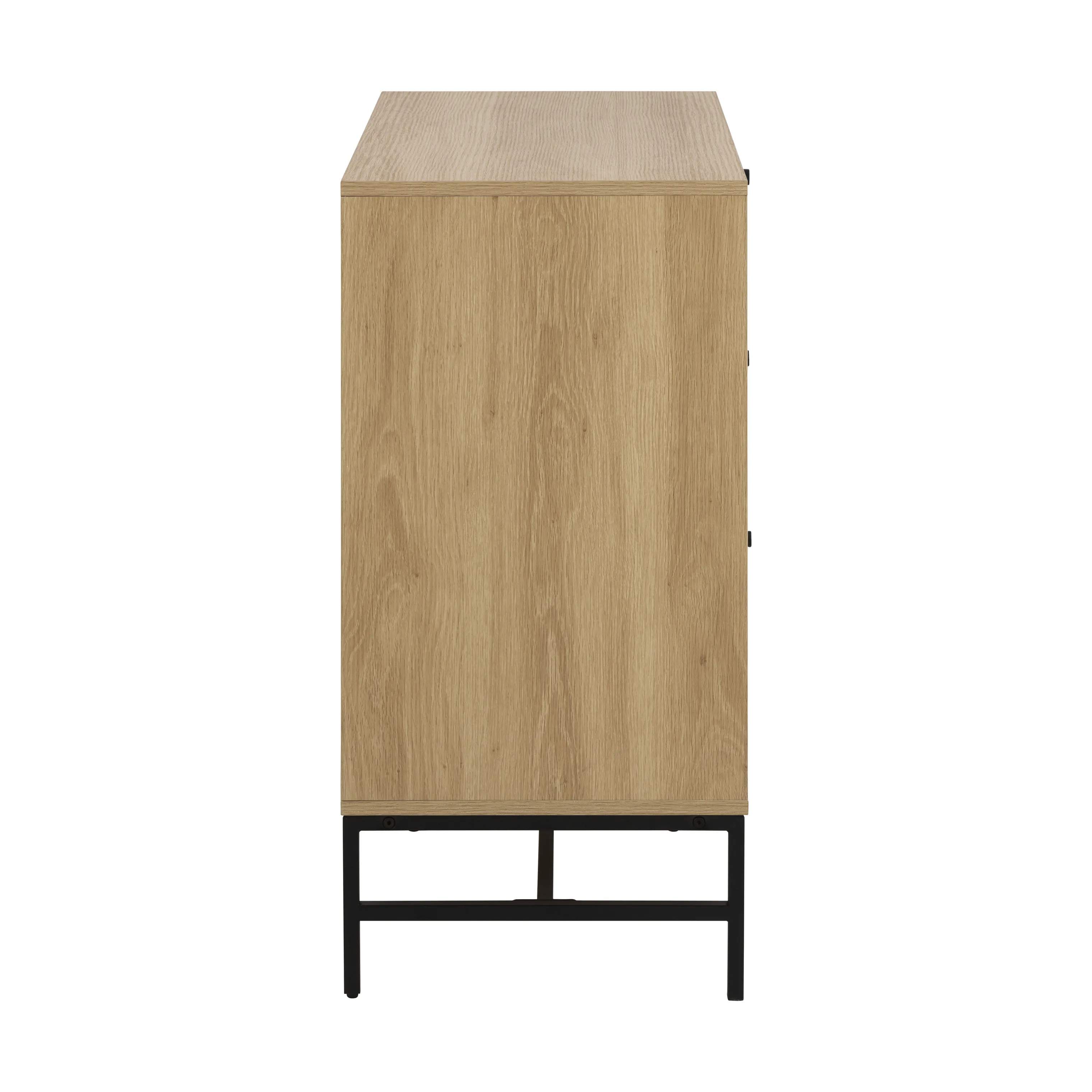 CASA Living Kommoder Albany Kommode i Natur, H80,4 x B80,6 x L40 cm, 4