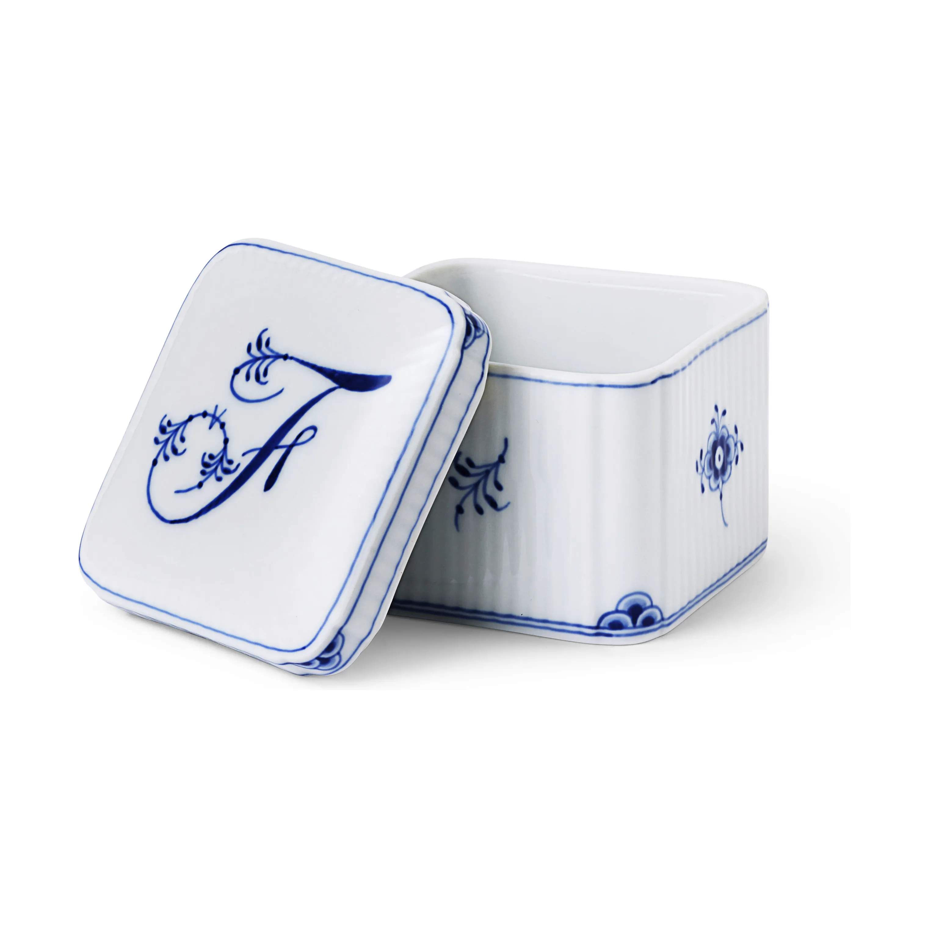 Royal Copenhagen Bonbonniere Alfabet Bonbonniere - F i F, 1