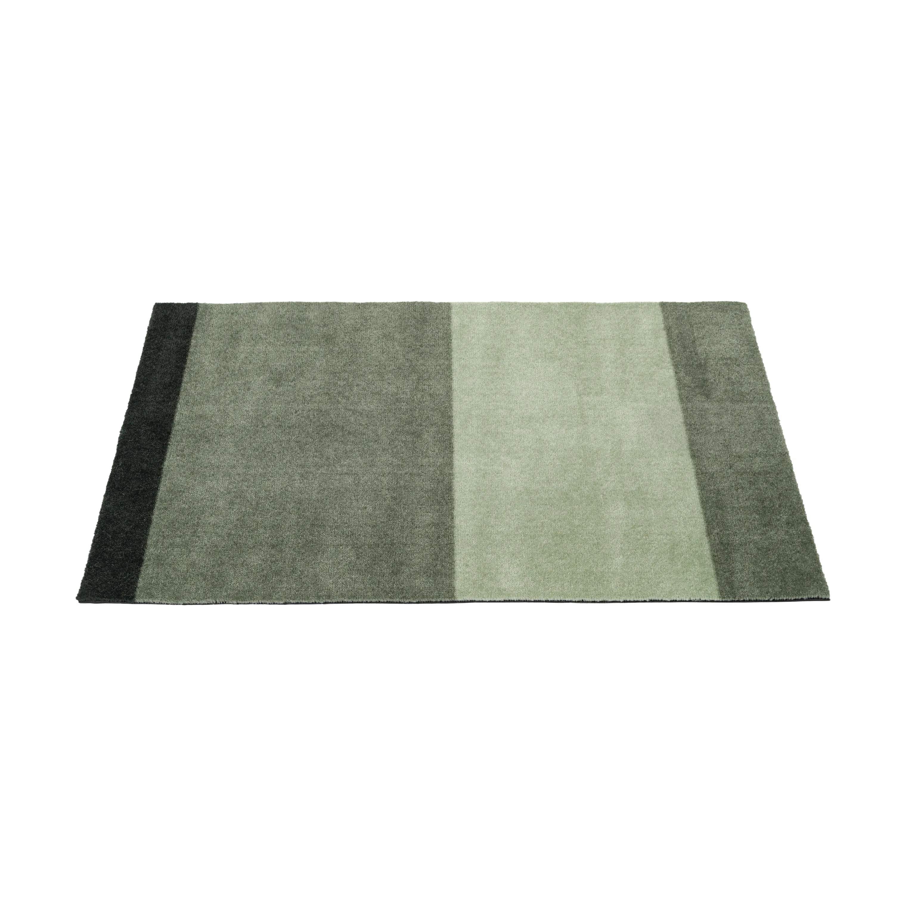 Tica Copenhagen Dørmåtter Stripes Horisontal Gulvmåtte i lysegrøn/støvetgrøn/mørkegrøn, B60 x L90 cm, 7