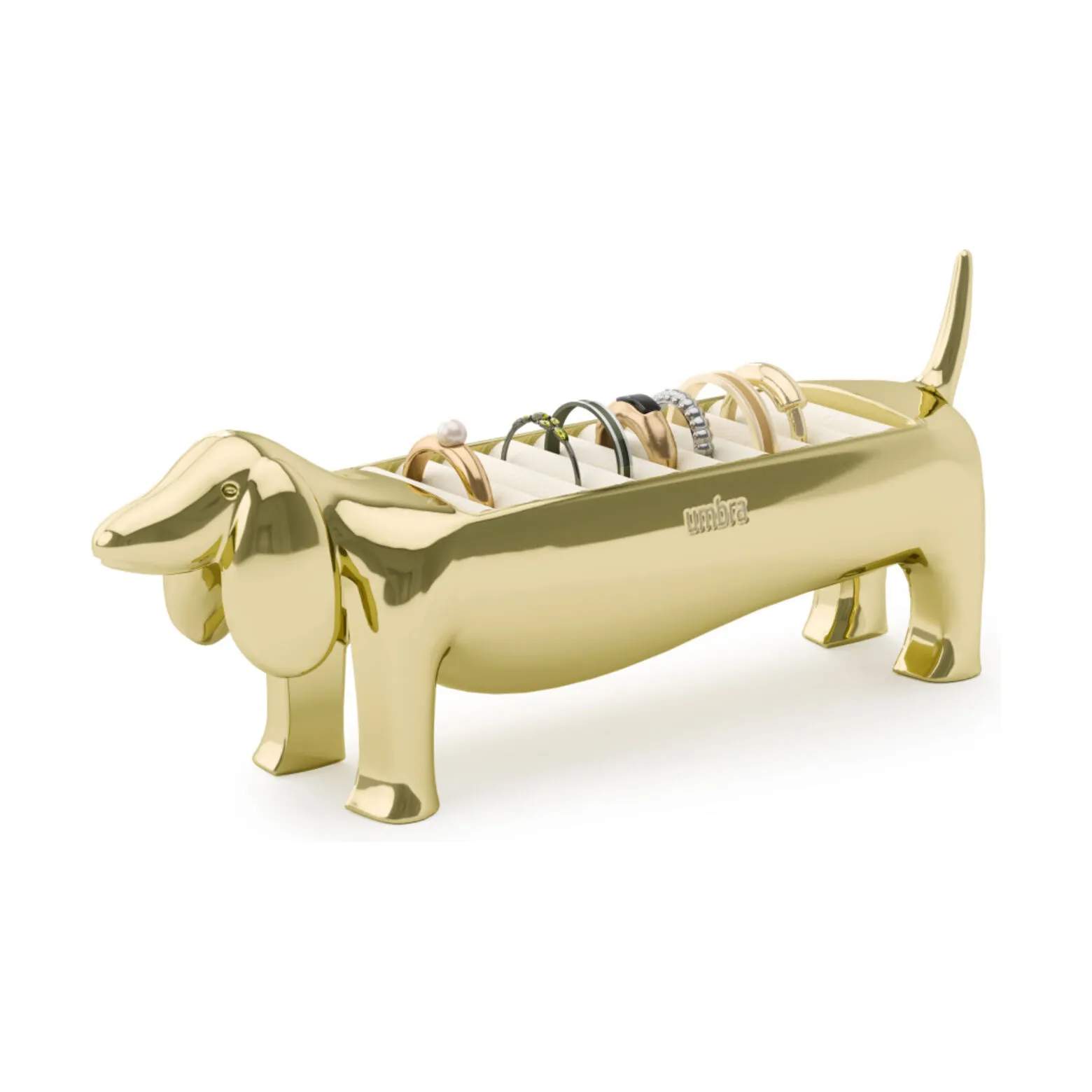 Umbra Småopbevaring Dachsie Smykkeholder i messing, 4