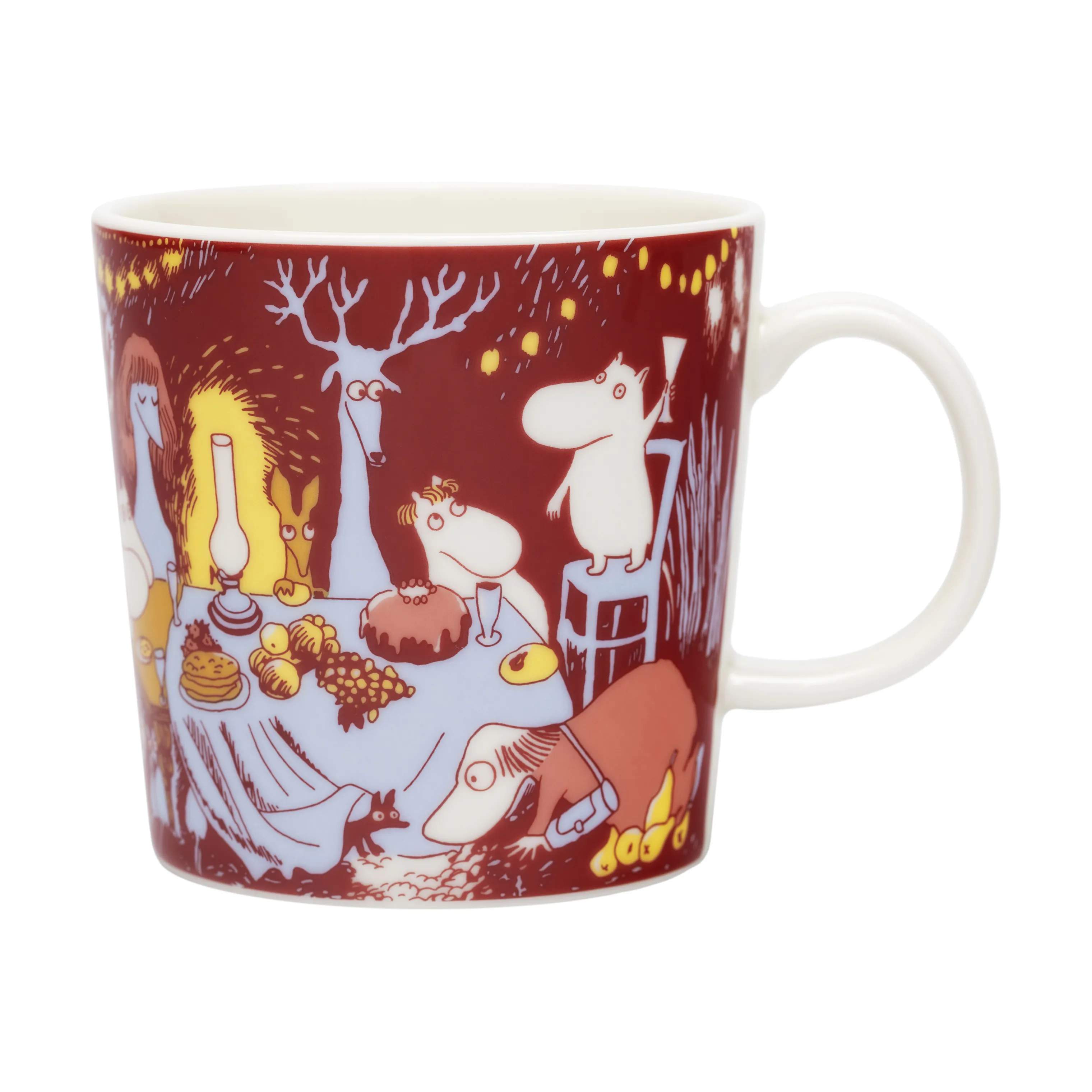 Moomin Arabia Krus og kopper med hank Moomin sæson Festlige Øjeblikke Krus i Rød, 1