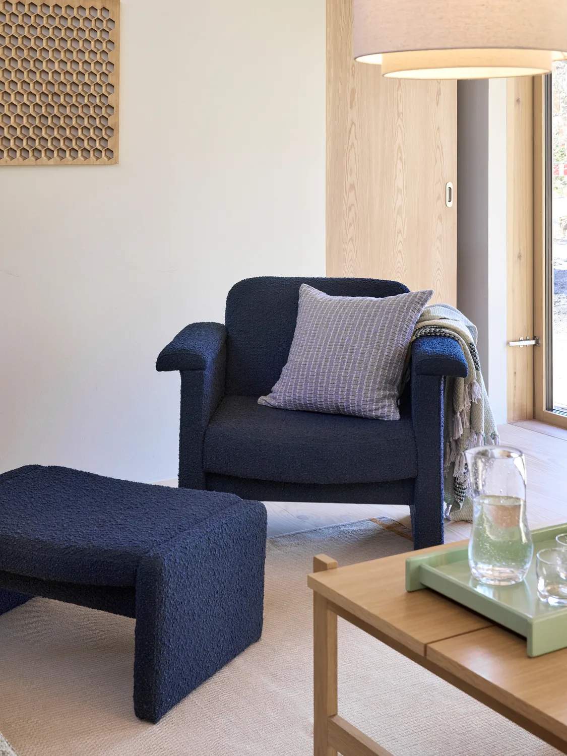 Hübsch Loungestole Softy Loungestol i Mørkeblå, 2