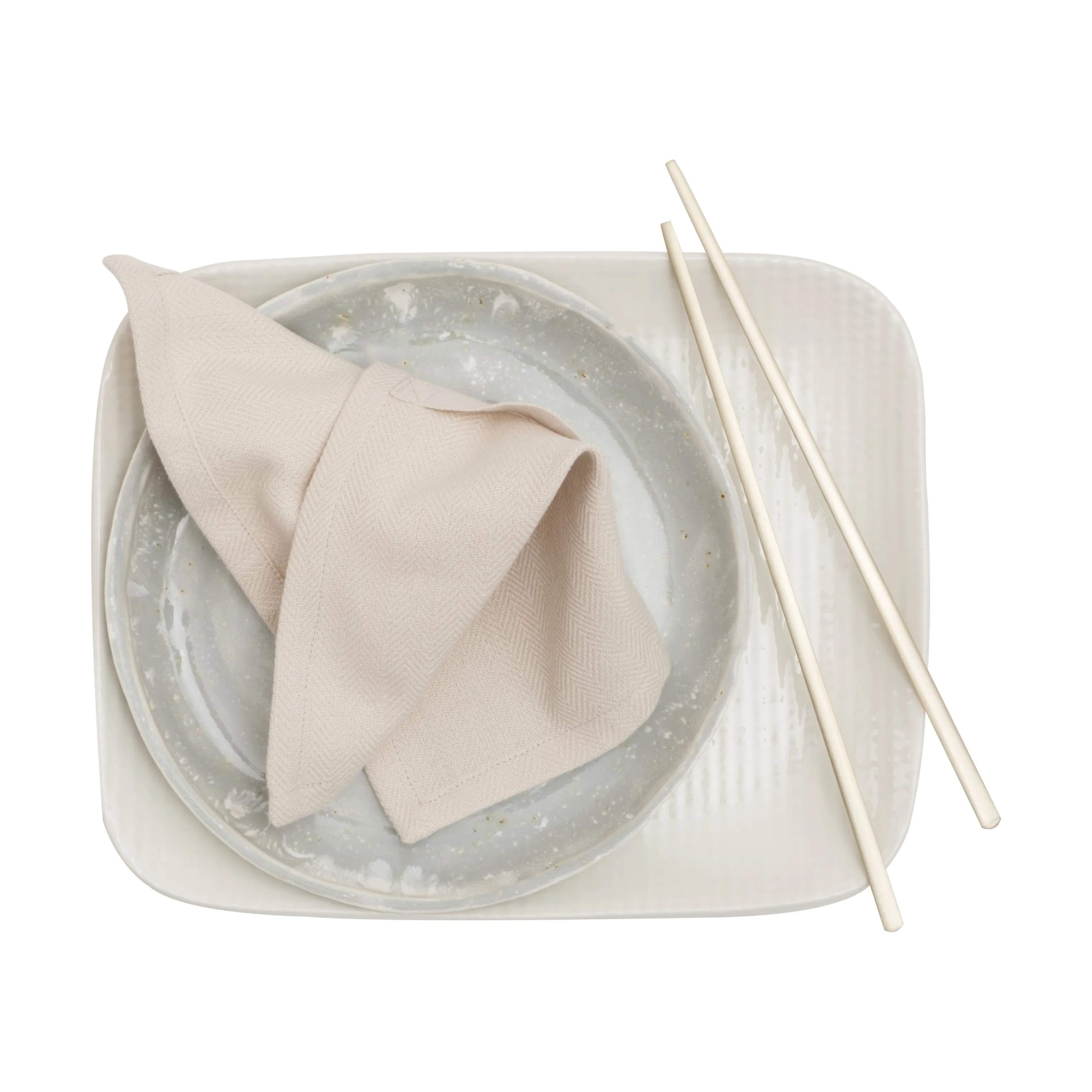 The Organic Company Stofservietter Stofserviet - 4 stk. i Beige, 3