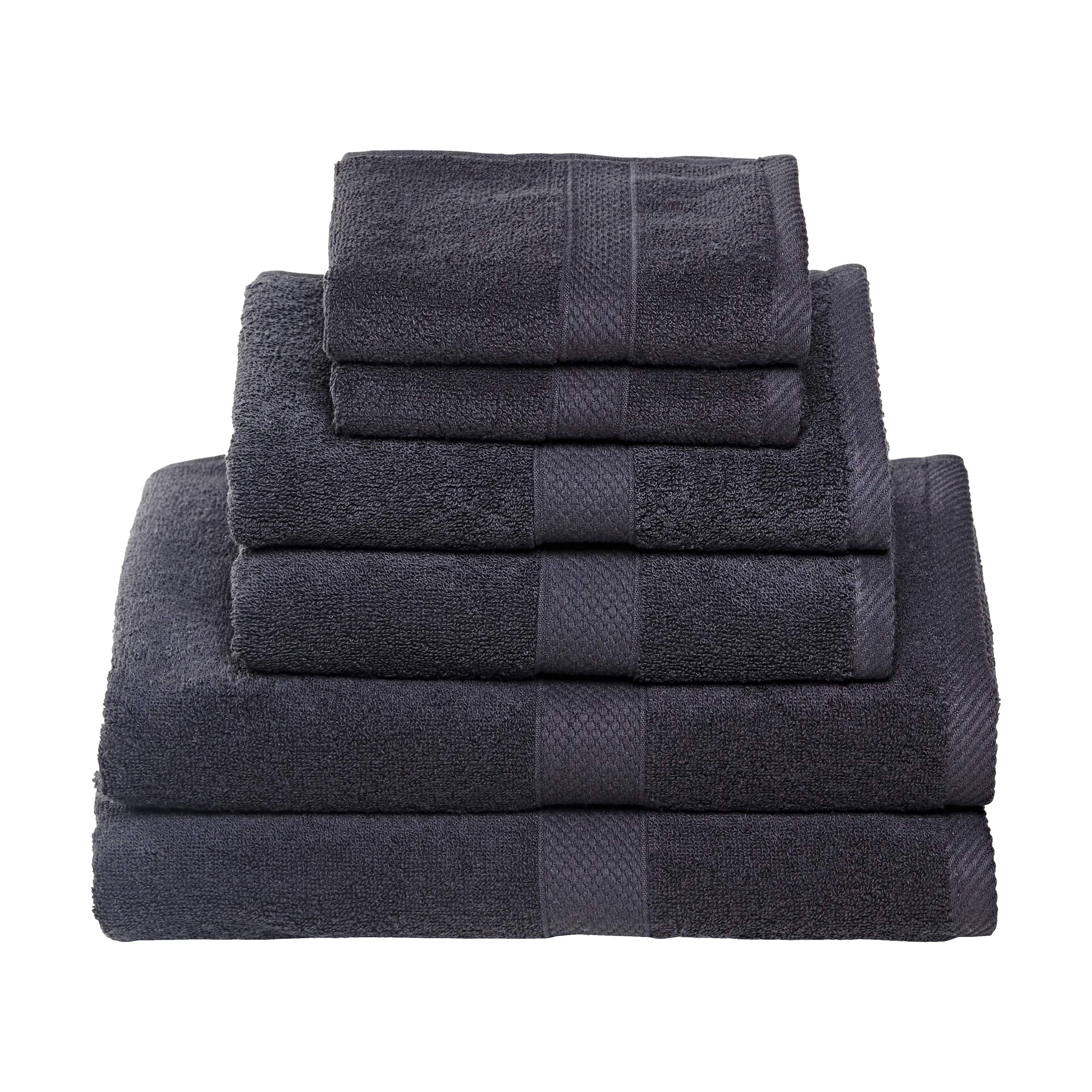 Egeria Håndklæder Diamant Håndklæde - 4 stk. i black, 3