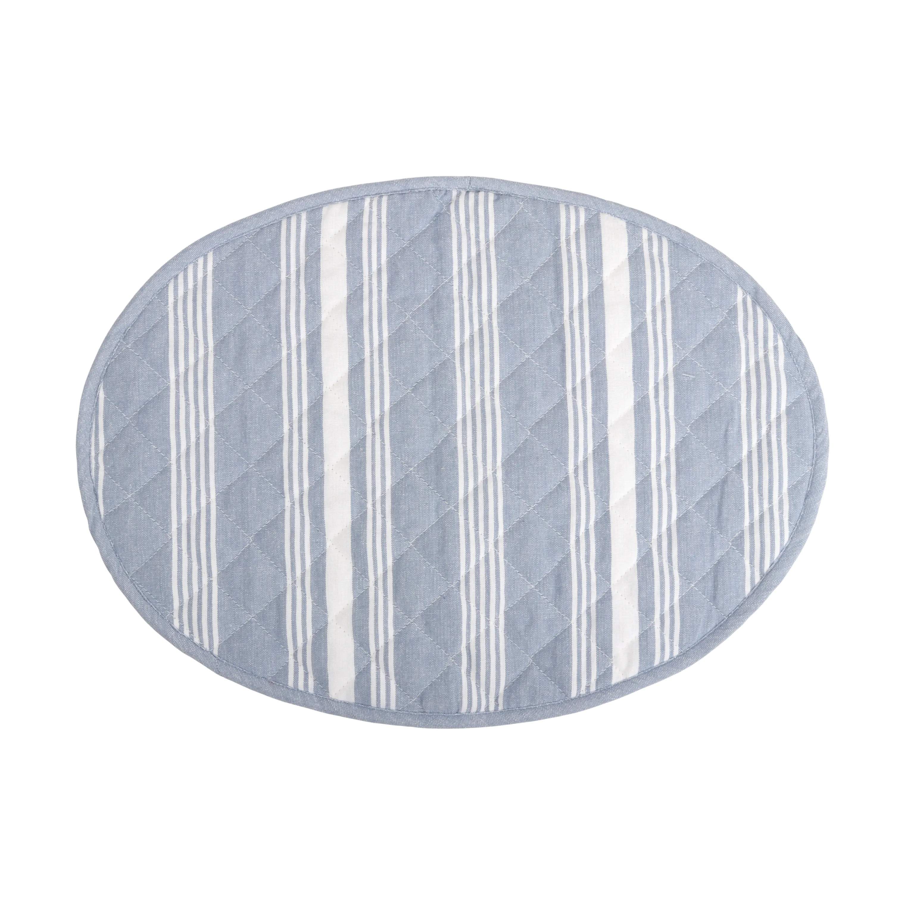 CASA Living Dækkeservietter Dækkeserviet i Lyseblå/hvid stribet, 1