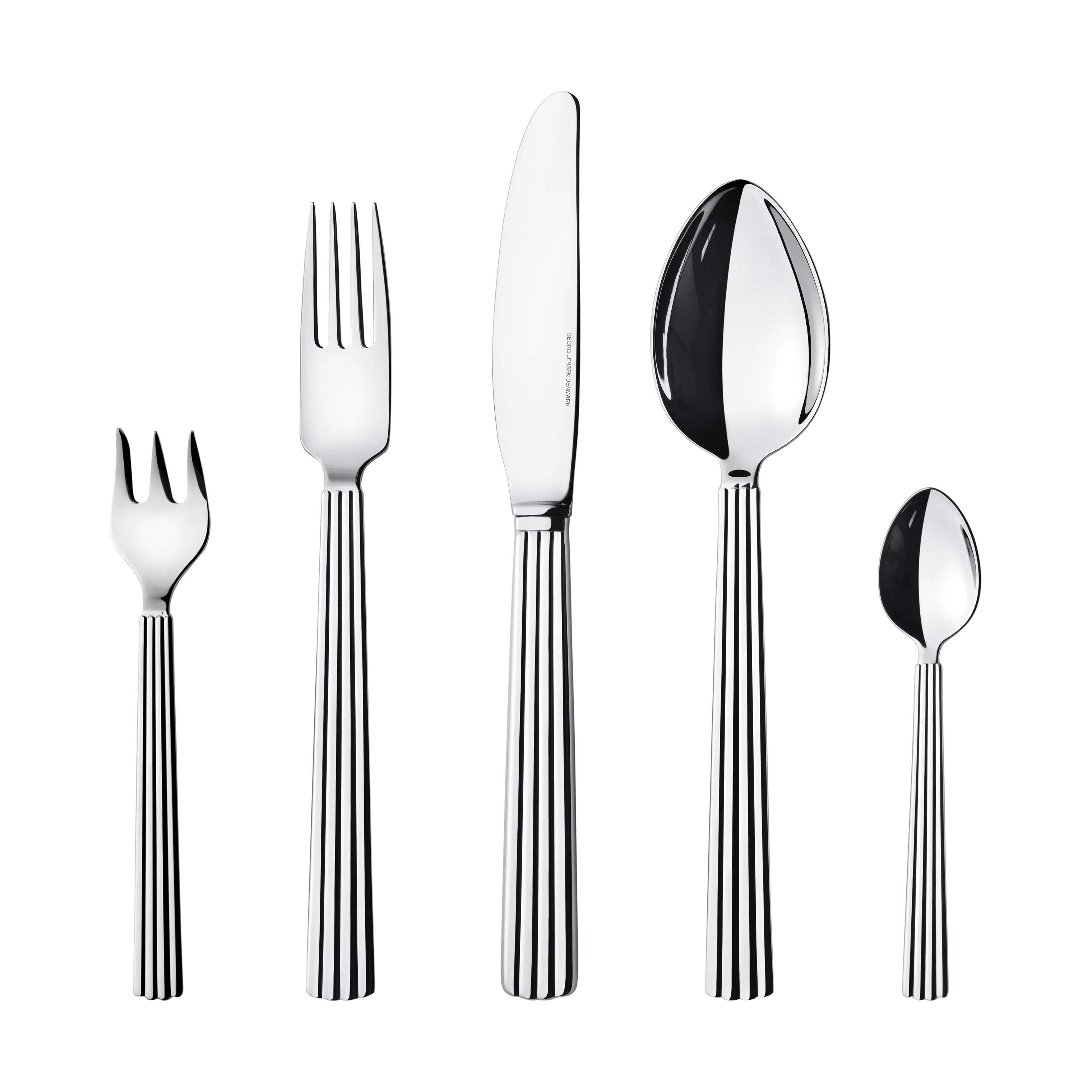 Georg Jensen Bestiksæt Bernadotte Bestiksæt - 60 dele i Sølvfarvet, 1