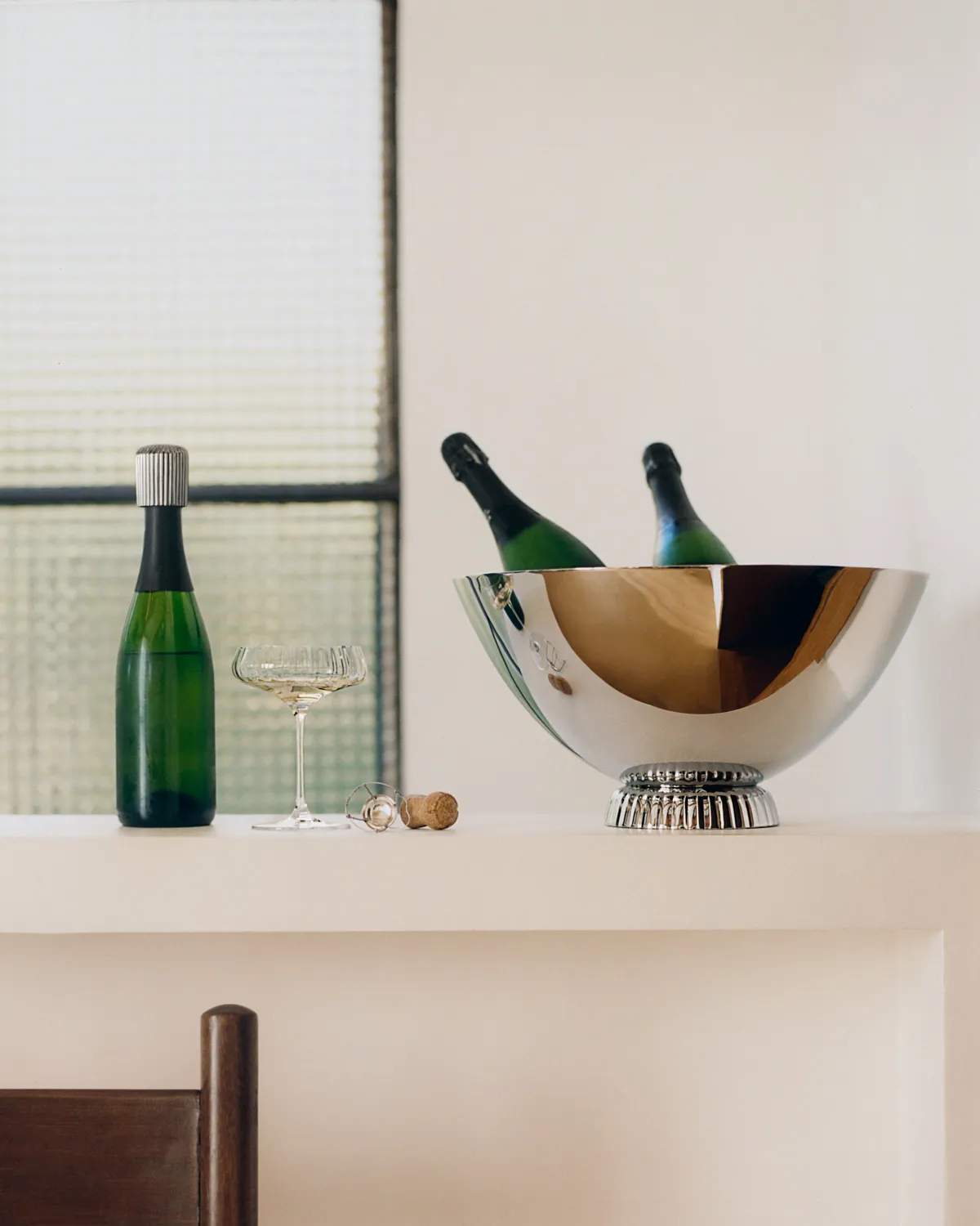 Georg Jensen Øvrigt champagnetilbehør Bernadotte Champagneprop i Stål, 2