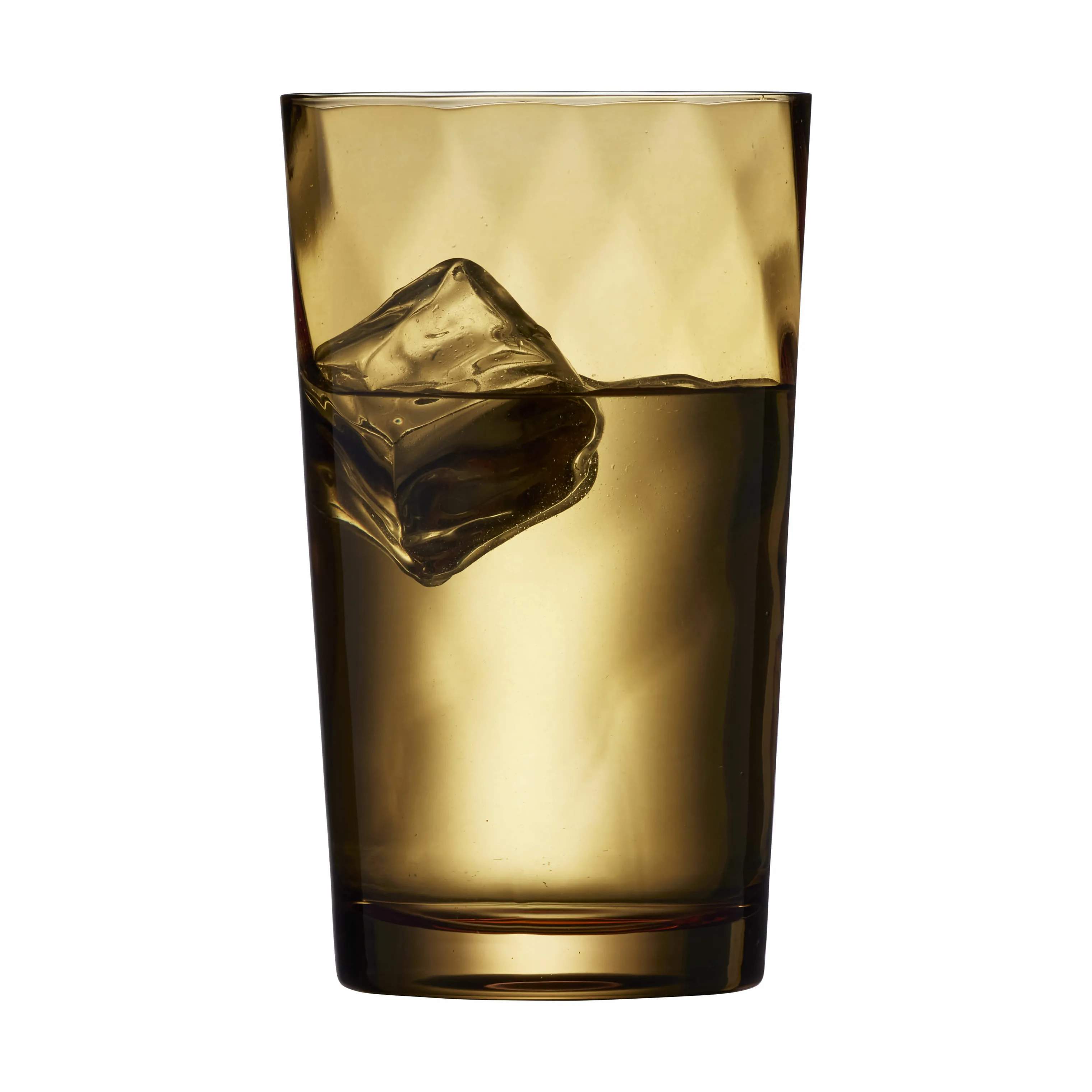 Lyngby Glas Vandglas Vienna Highball Vandglas - 4 stk. i Amber, 4