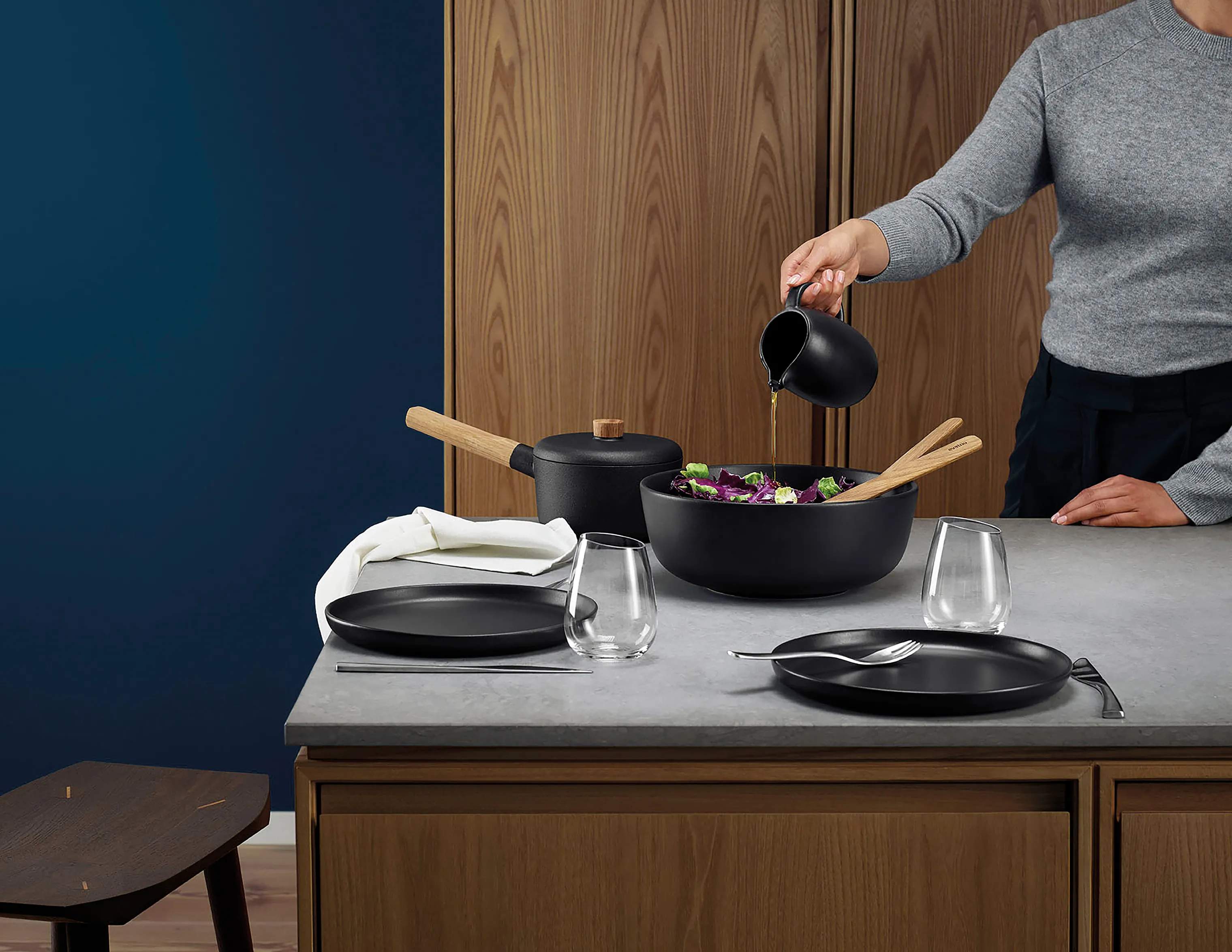 Eva Solo Salatskåle Nordic Kitchen Skål i Black, 27,8 cm, 2