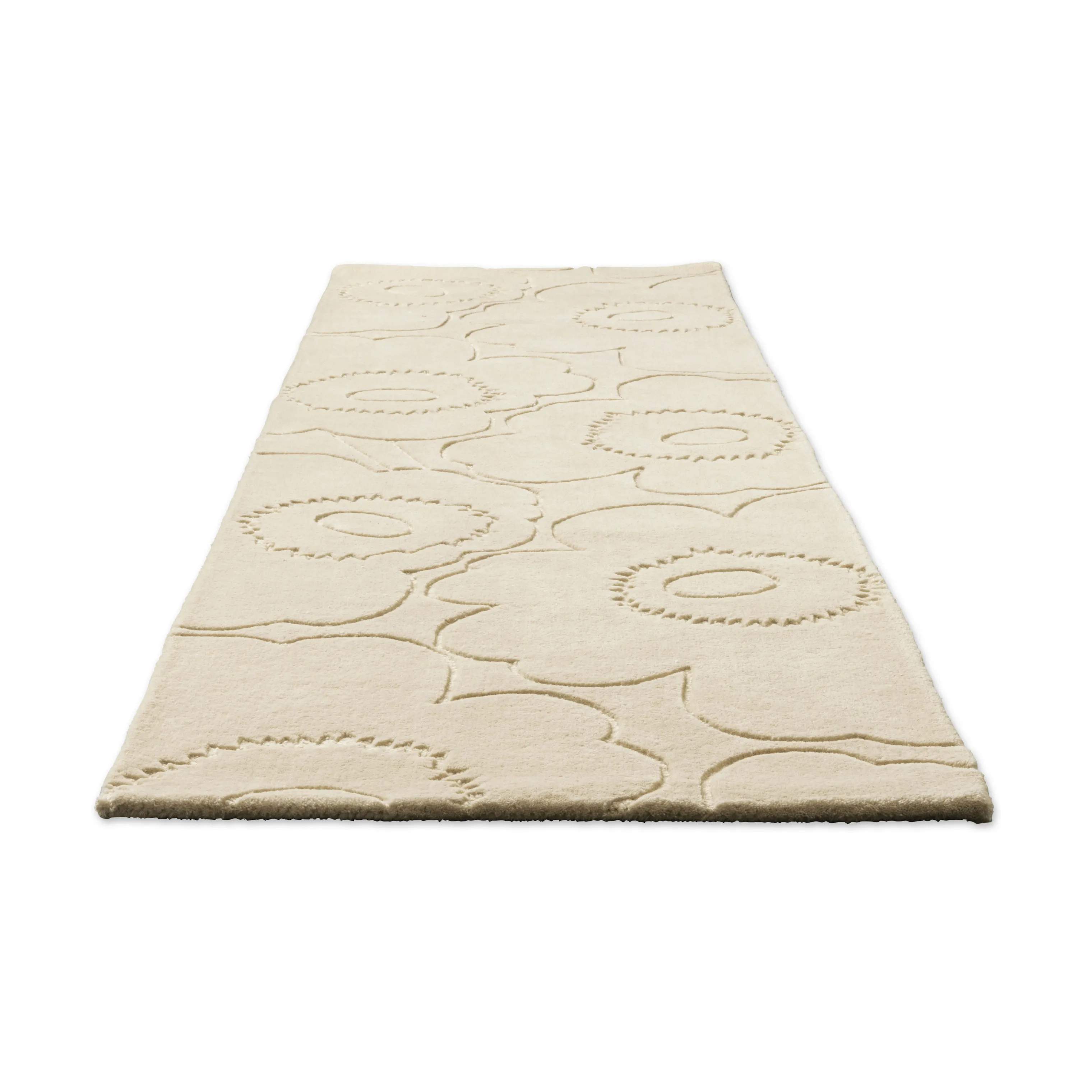 Marimekko by Brink & Campman Gulvtæpper Piirto Unikko Tæppeløber i Beige/hvid, B80 x L300 cm, 3
