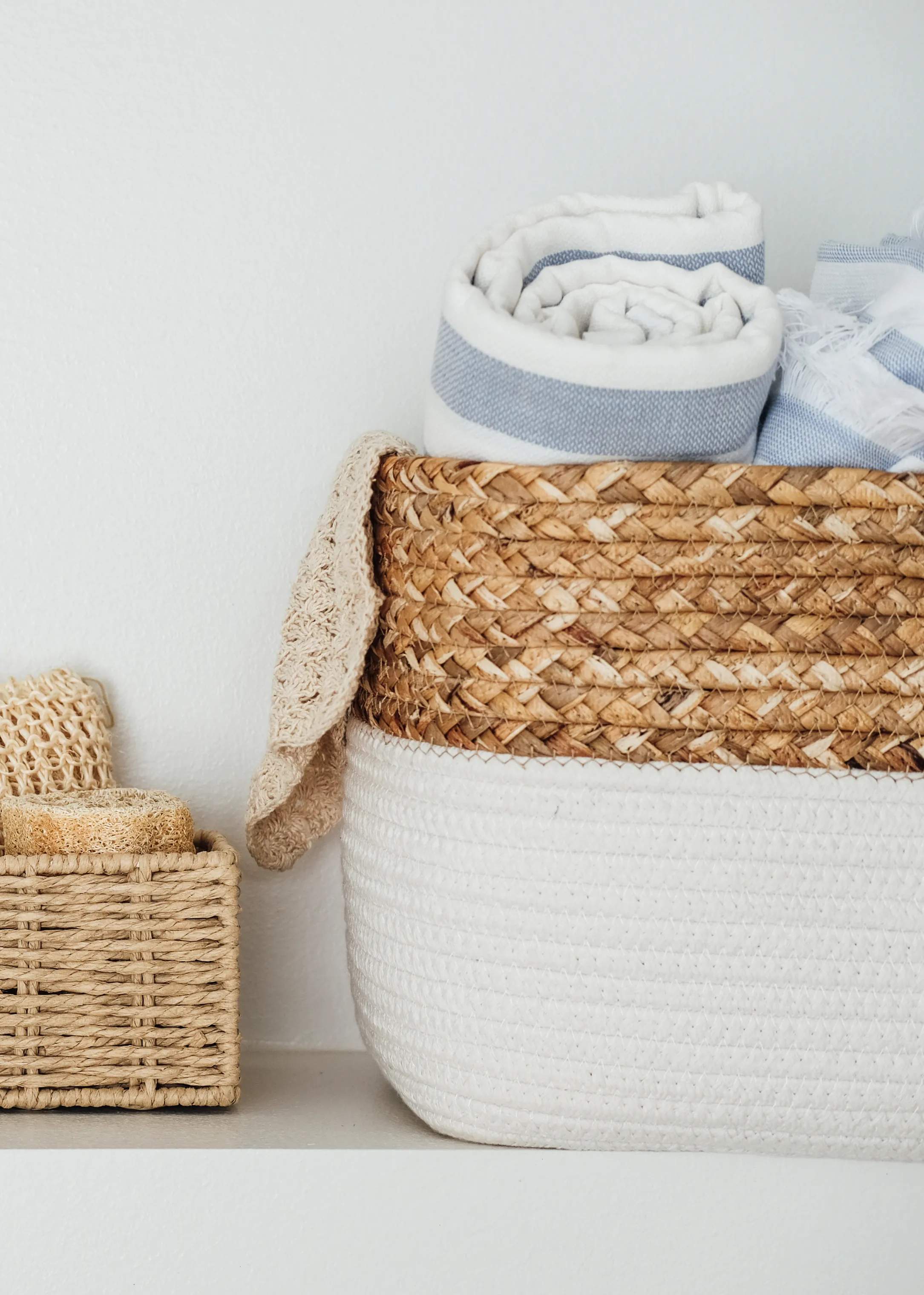 SKAGEN living Håndklæder Badelagen i Hvid/blå, 8