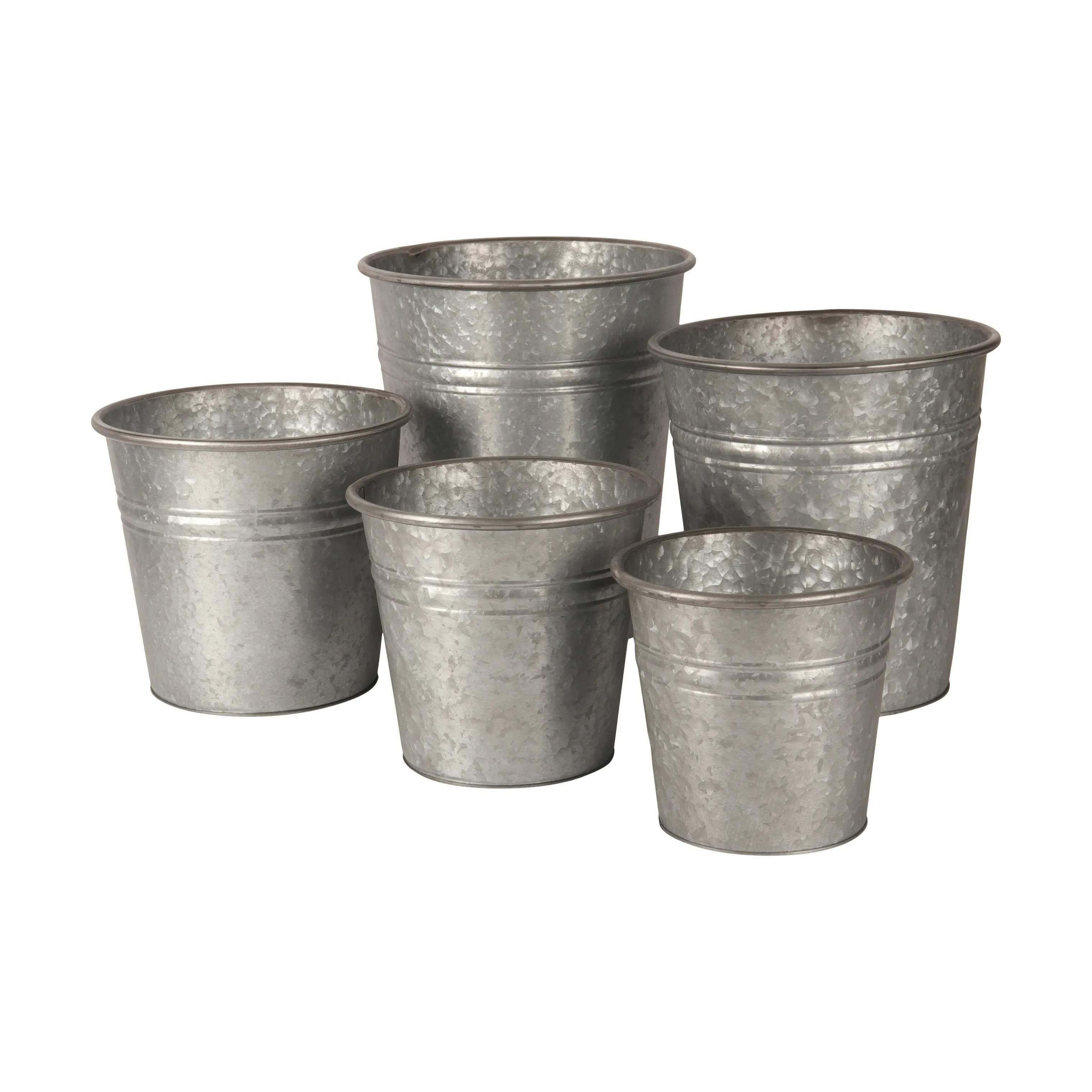 CASA Living Plantekrukker Urtepotte i Zink, 25 cm, 4