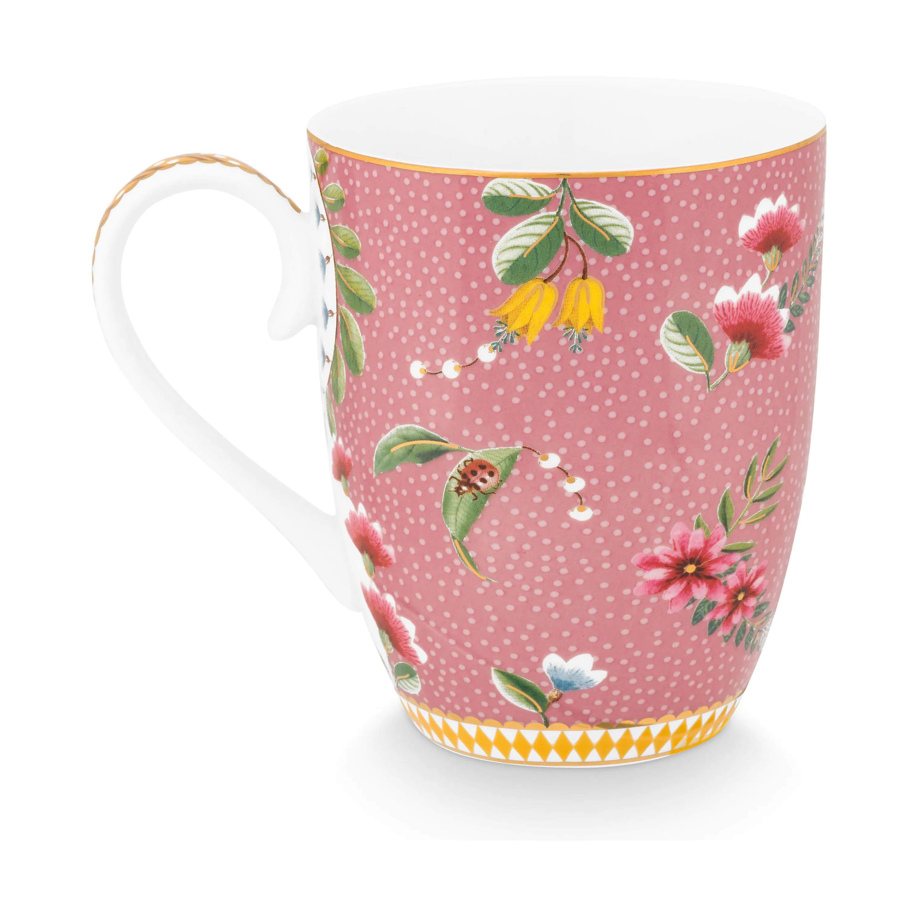 PIP Studio Krus og kopper med hank La Majorelle Krus - 2 stk. i Pink, 6