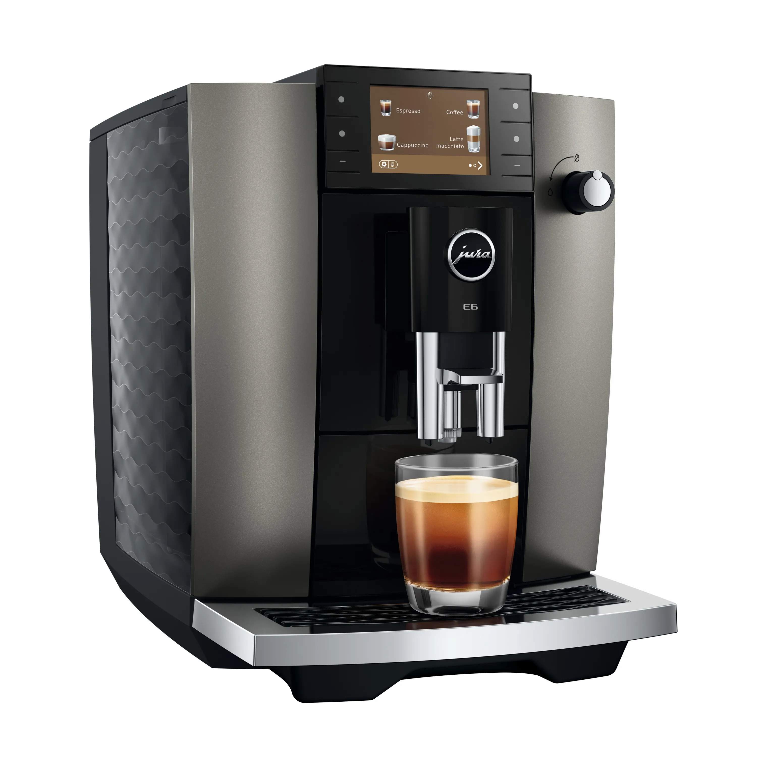 JURA Kaffemaskiner E6 (EB) E6 (ED) Kaffemaskine i Dark Inox, 1