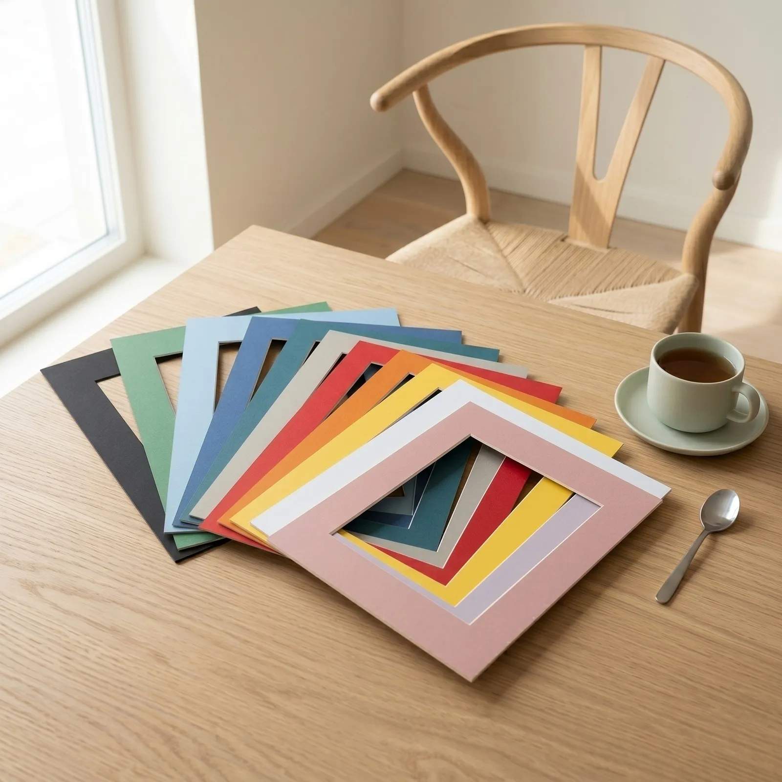 Poster&Frame Plakater Passepartout i Lyseblå, B30 x L40 cm, 3