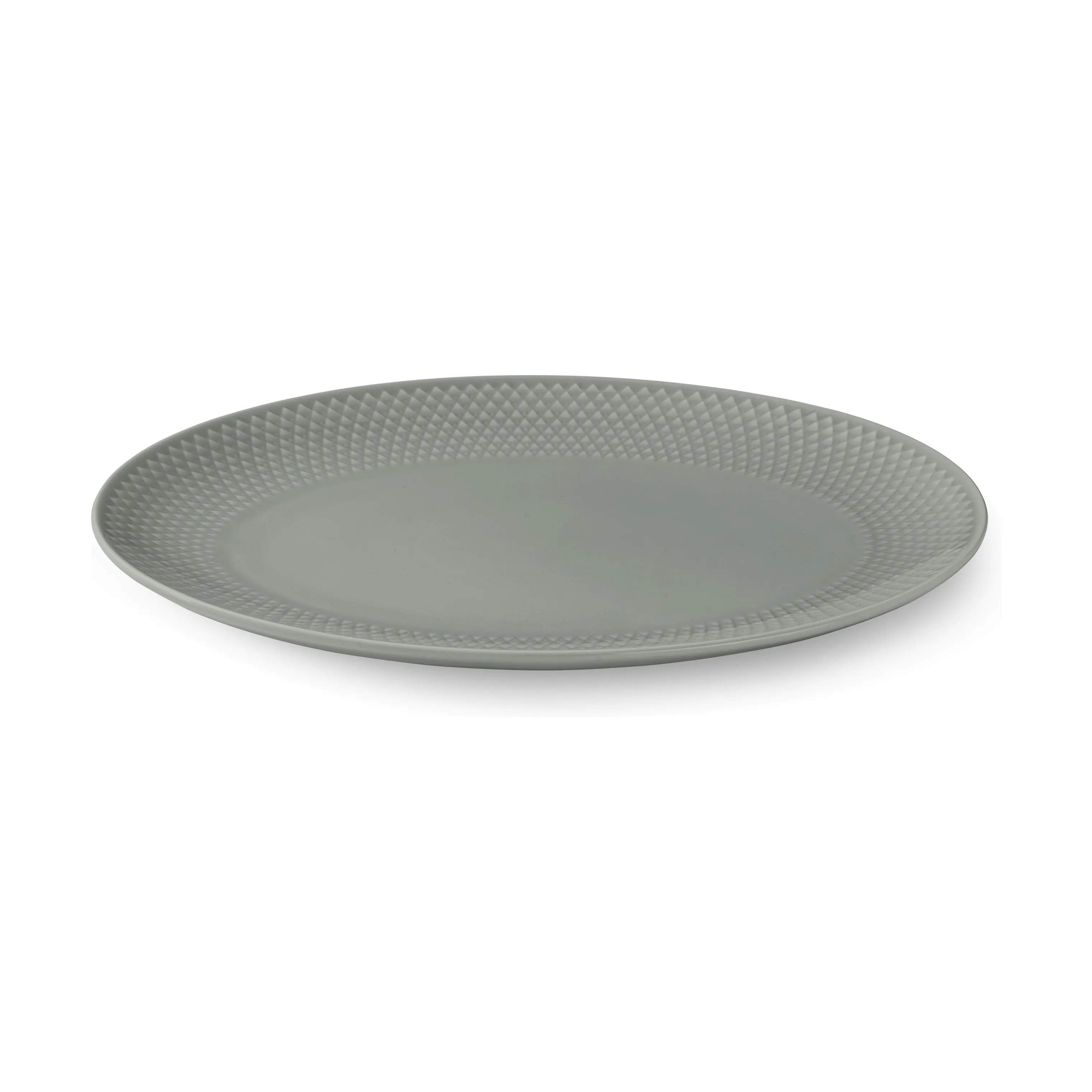 Lyngby Porcelæn Serveringsfade Rhombe Earth Serveringsfad i Moss, 4