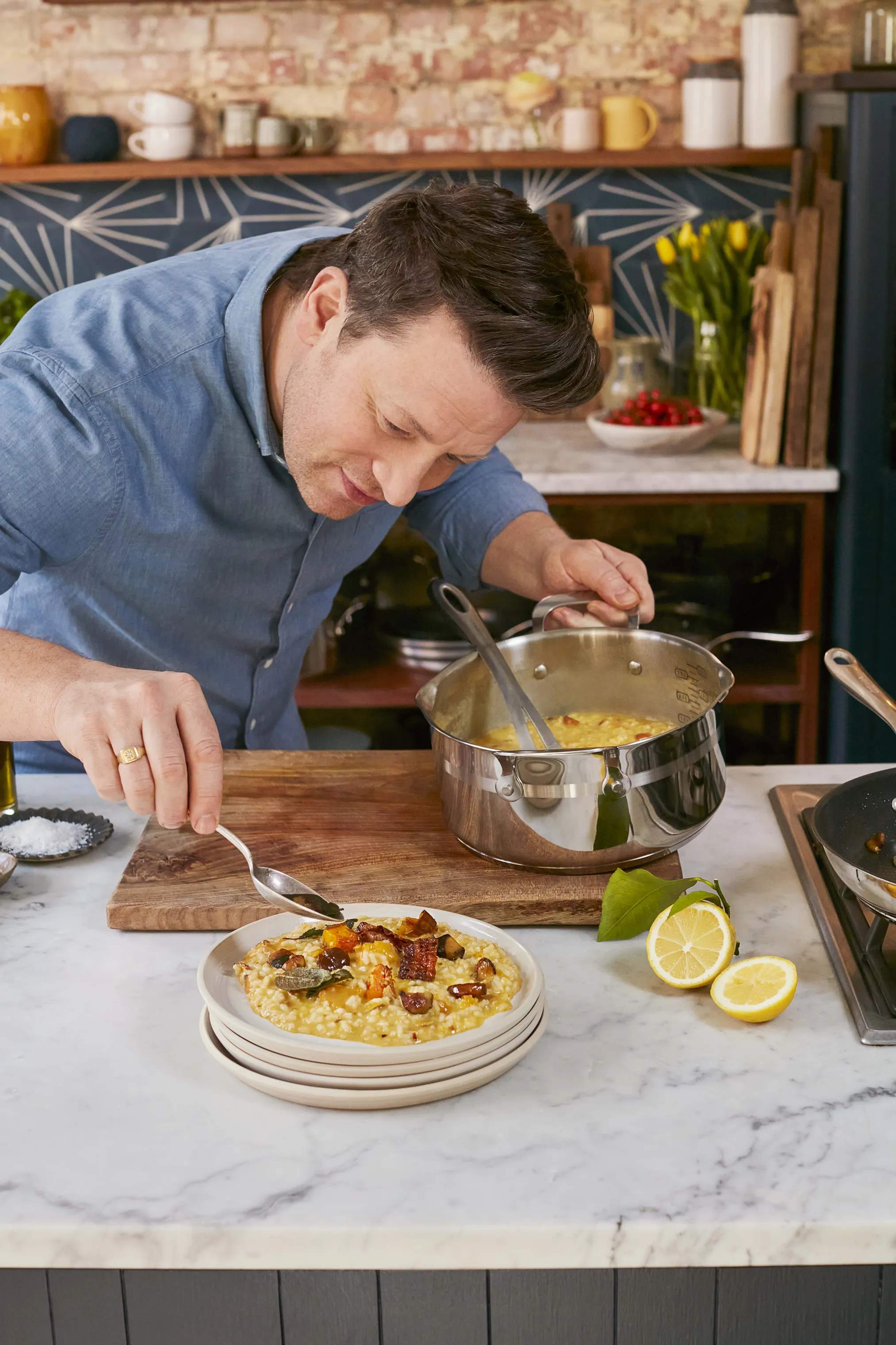 Jamie Oliver by Tefal Grydesæt Cook Smart Grydesæt - 7 dele i Sølv, 3