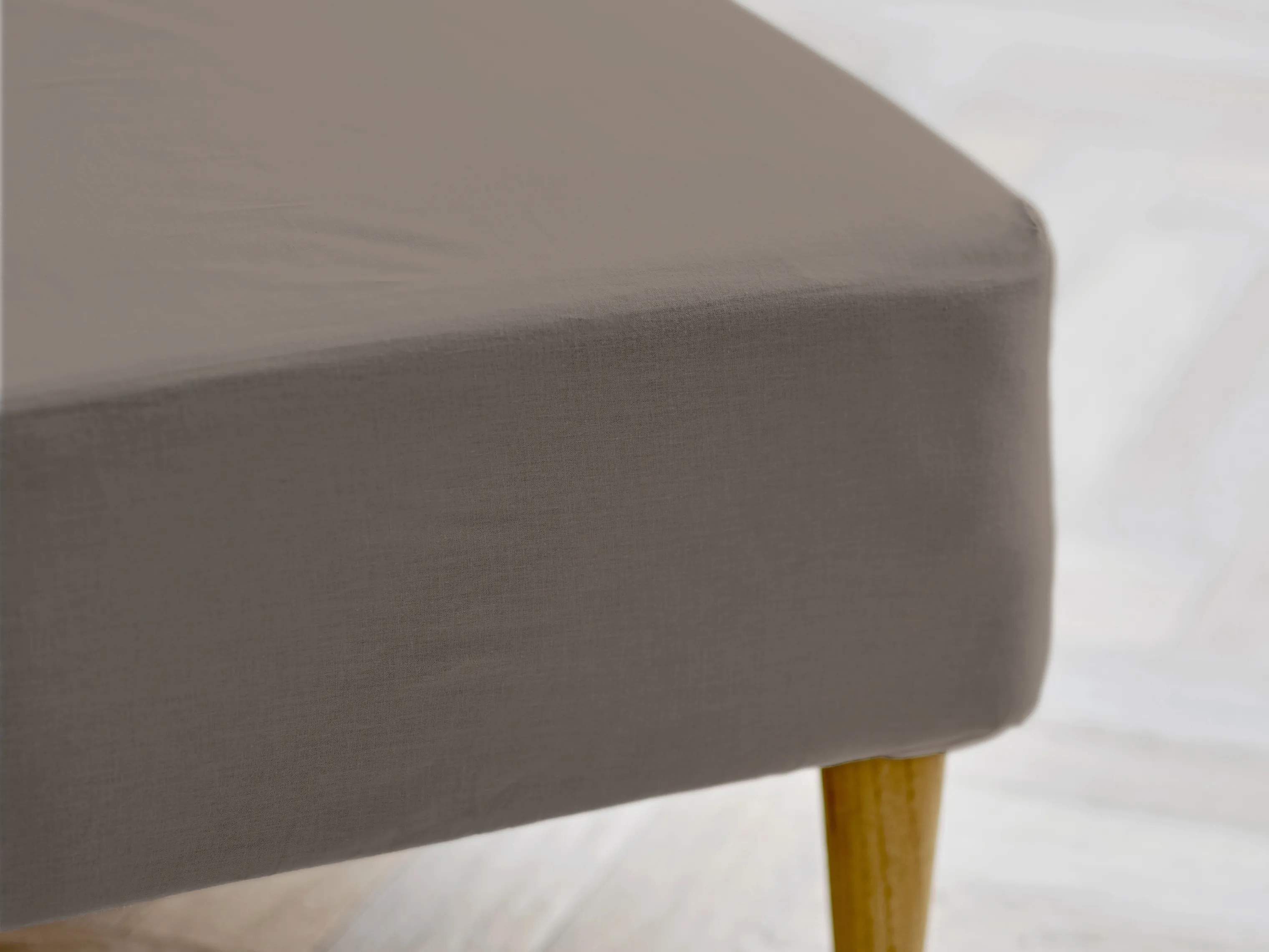 Södahl Lagner Organic Calm Boxlagen i Taupe, B140 x L200 cm, 2