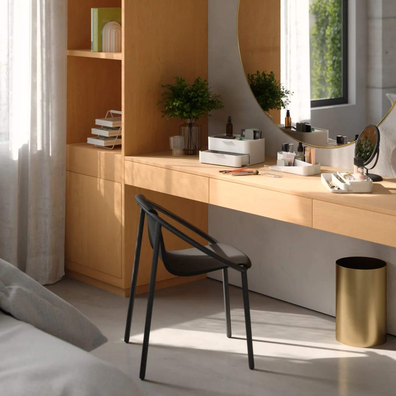 Umbra Småopbevaring Glam Opbevaringskasse i Hvid, 3