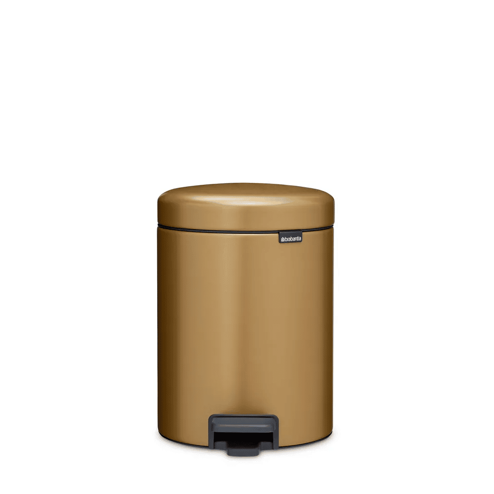 Brabantia Toiletspande NewIcon Pedalspand i Warm Brass, 5 L, 1