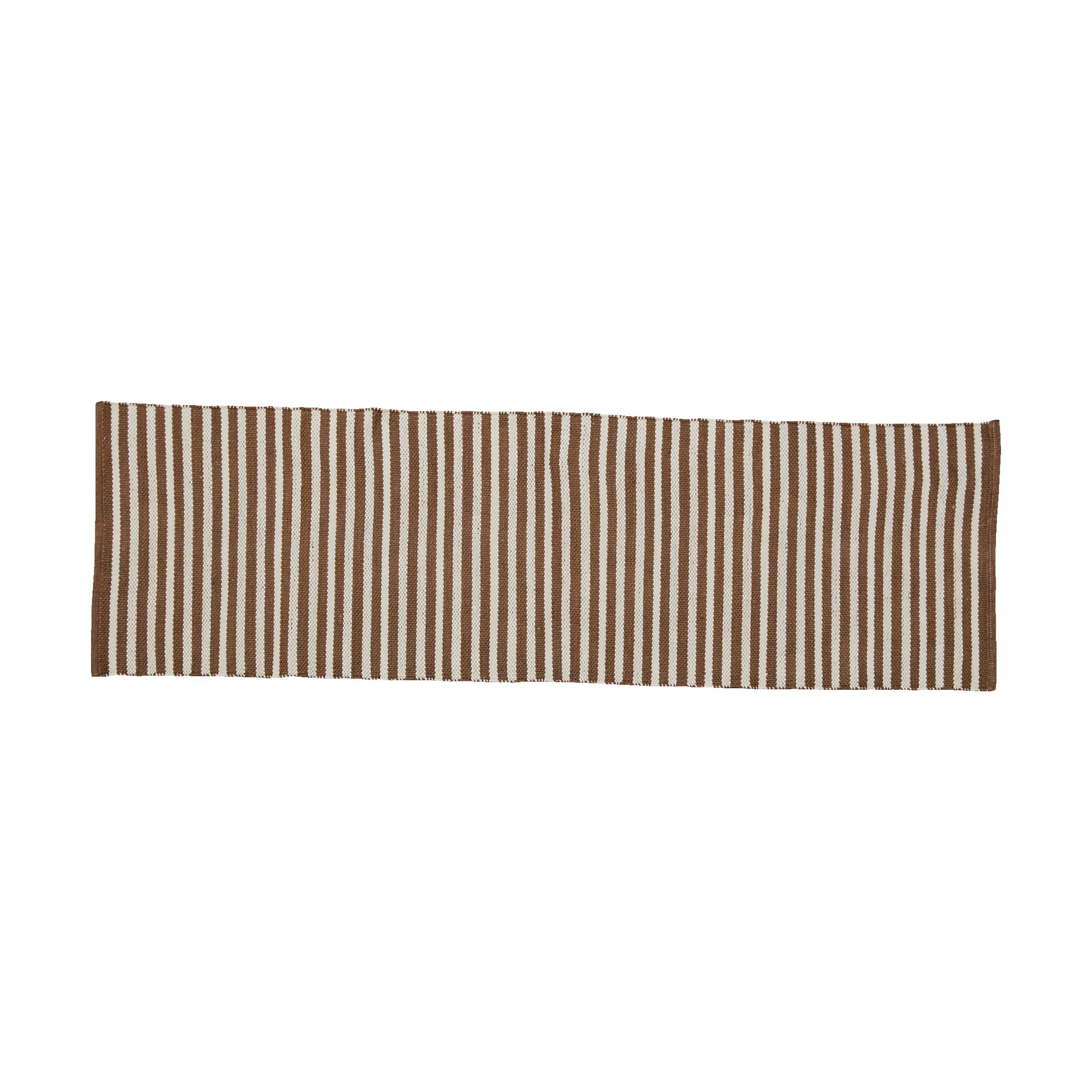 Lene Bjerre Gulvtæpper Strivie Gulvæppe i Tigers Eye/hvid, B70 x L240 cm, 2