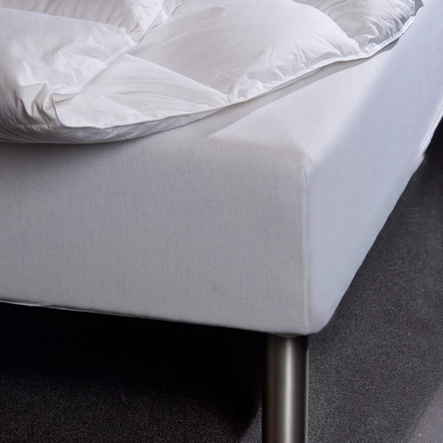 Borås Cotton Lagner Cloud Boxlagen i Antracit grå, B90 x L210 cm, 2