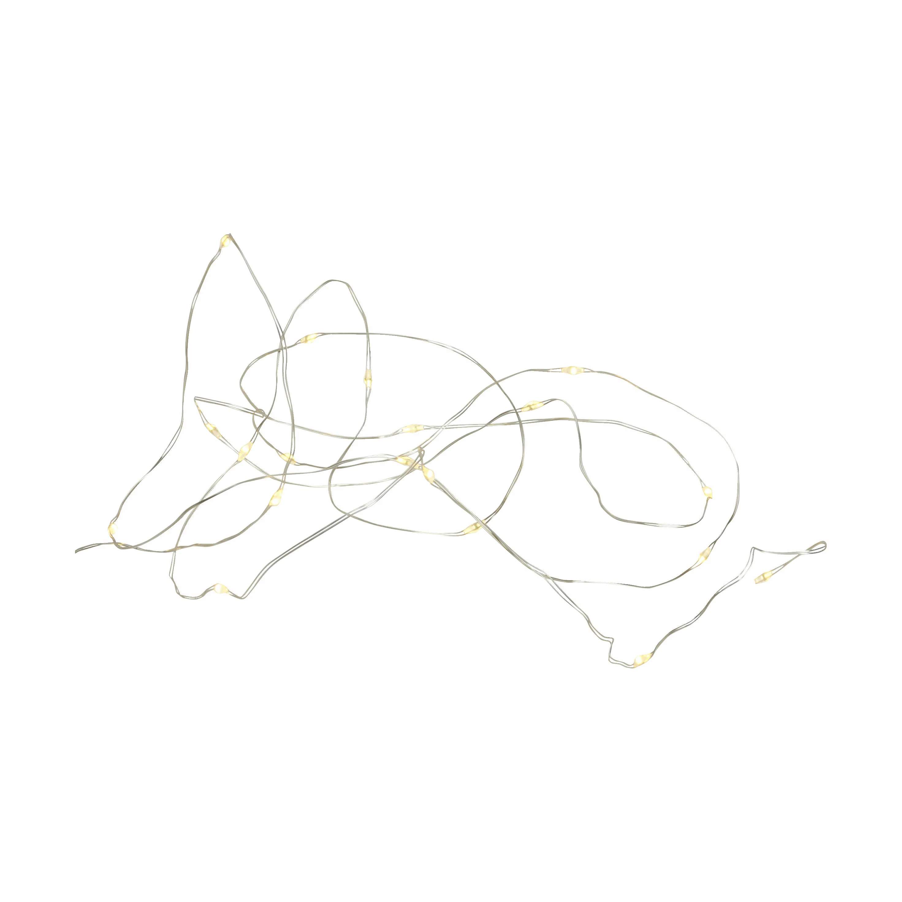 Sirius Lyskæder Knirke Lyskæde i Clear/silver, 2,2 meter, 1