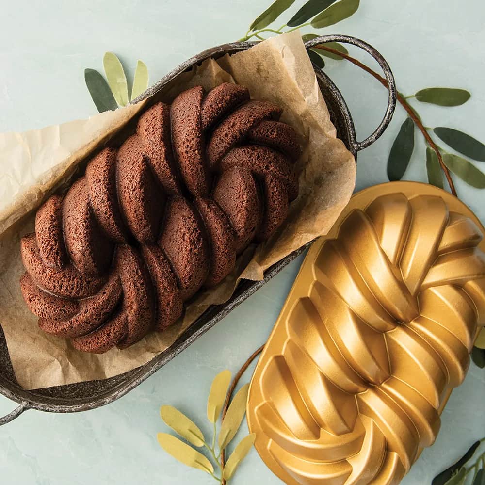 Nordic Ware Øvrige bageforme Braided Loaf Brødform i Guldfarvet, 2