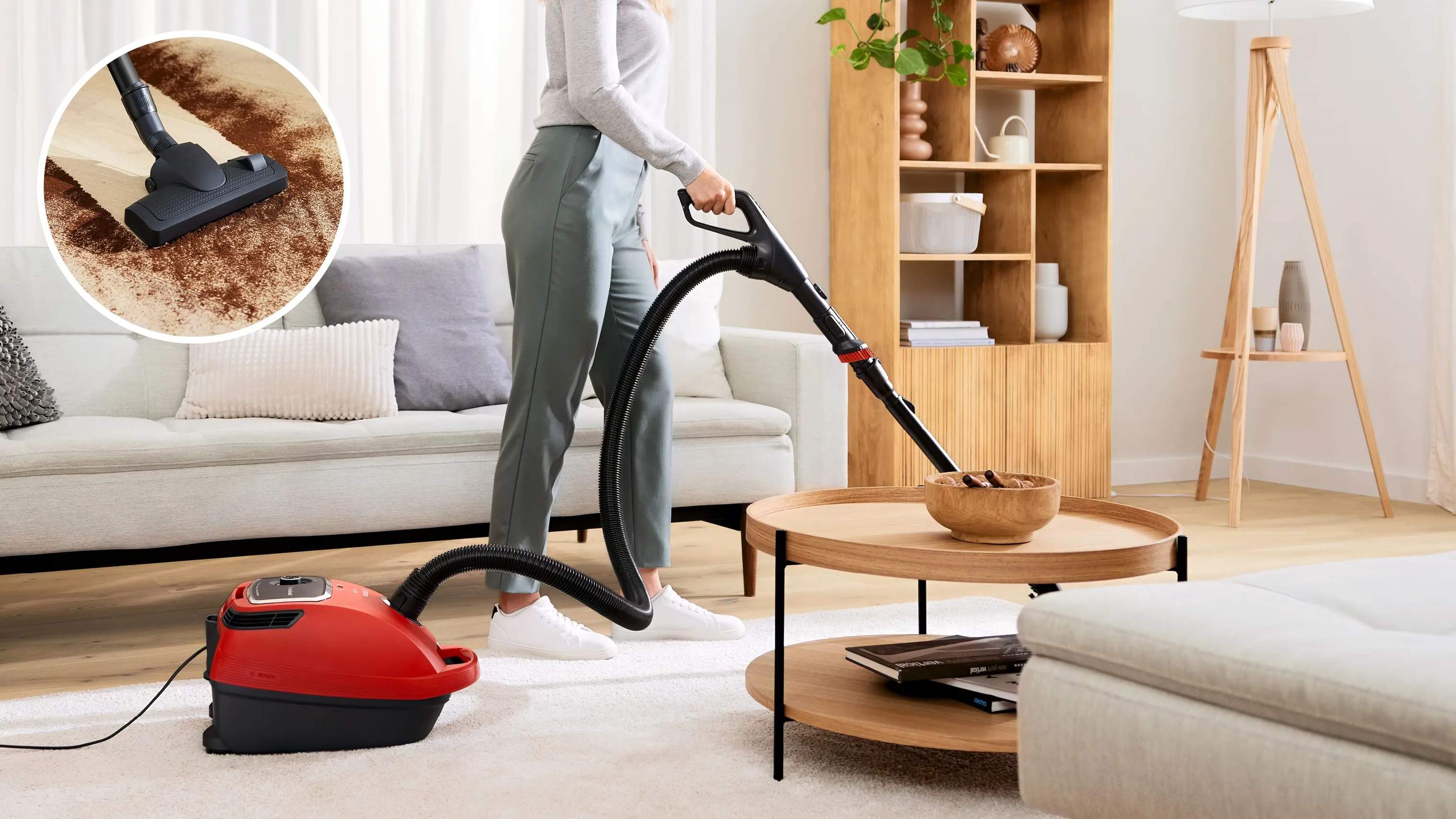 Bosch Støvsugere Støvsuger BGL6PET3 Serie 6 i Rød, 3