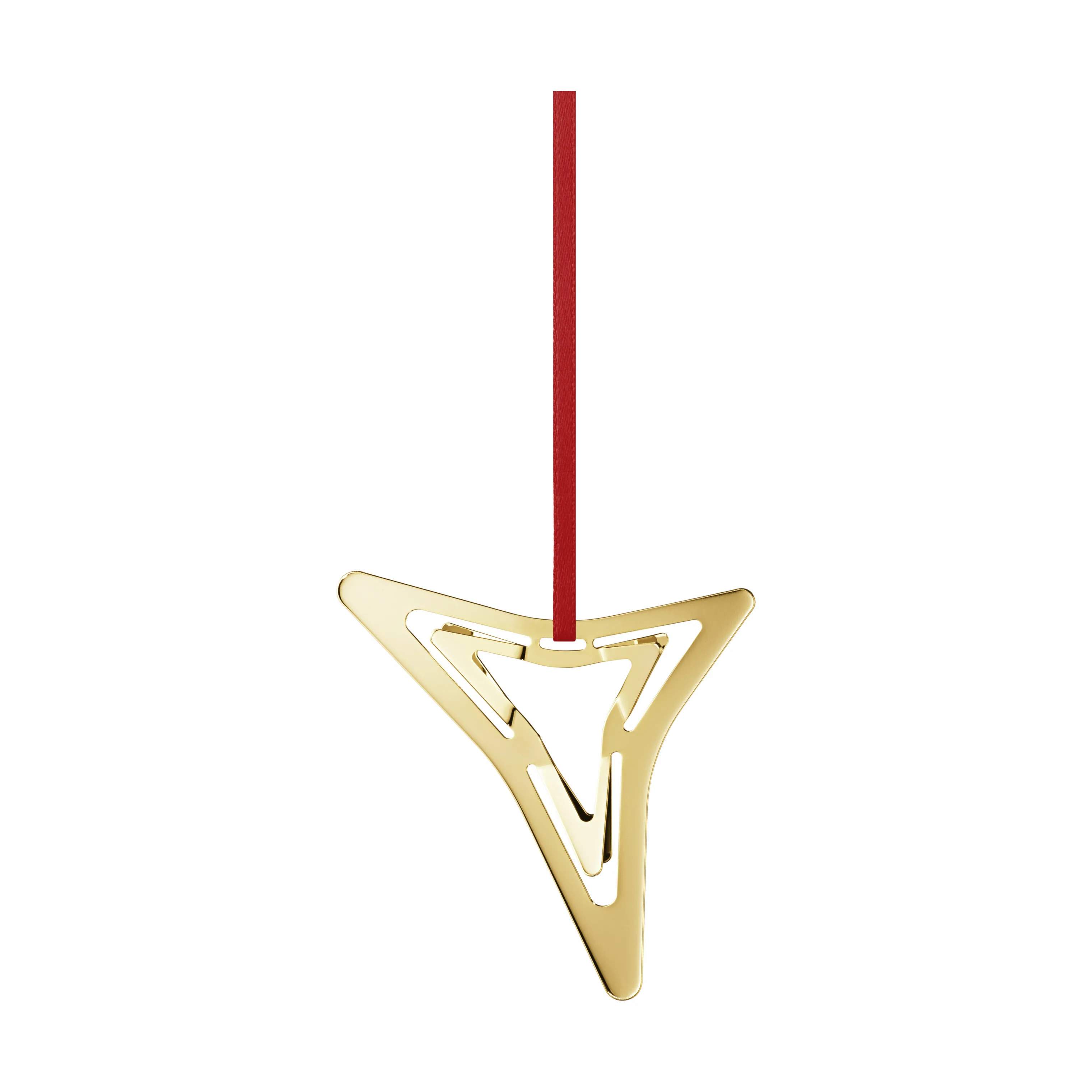 Georg Jensen Juleophæng Christmas Collectibles CC 2021 Juleornament - Tretakket stjerne i Guldfarvet, 2