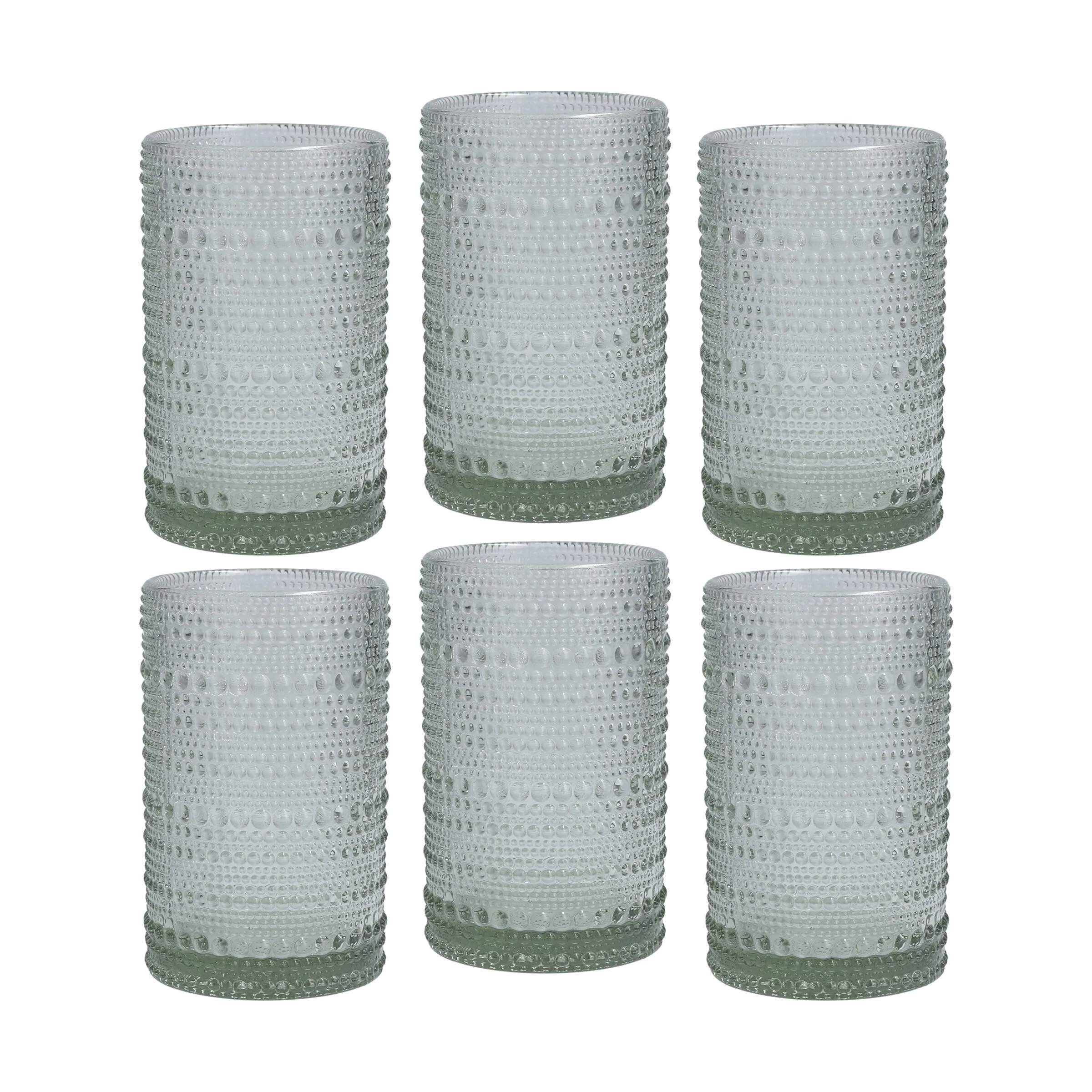 Jupiter Longdrink Glas - 6 stk., grøn, large
