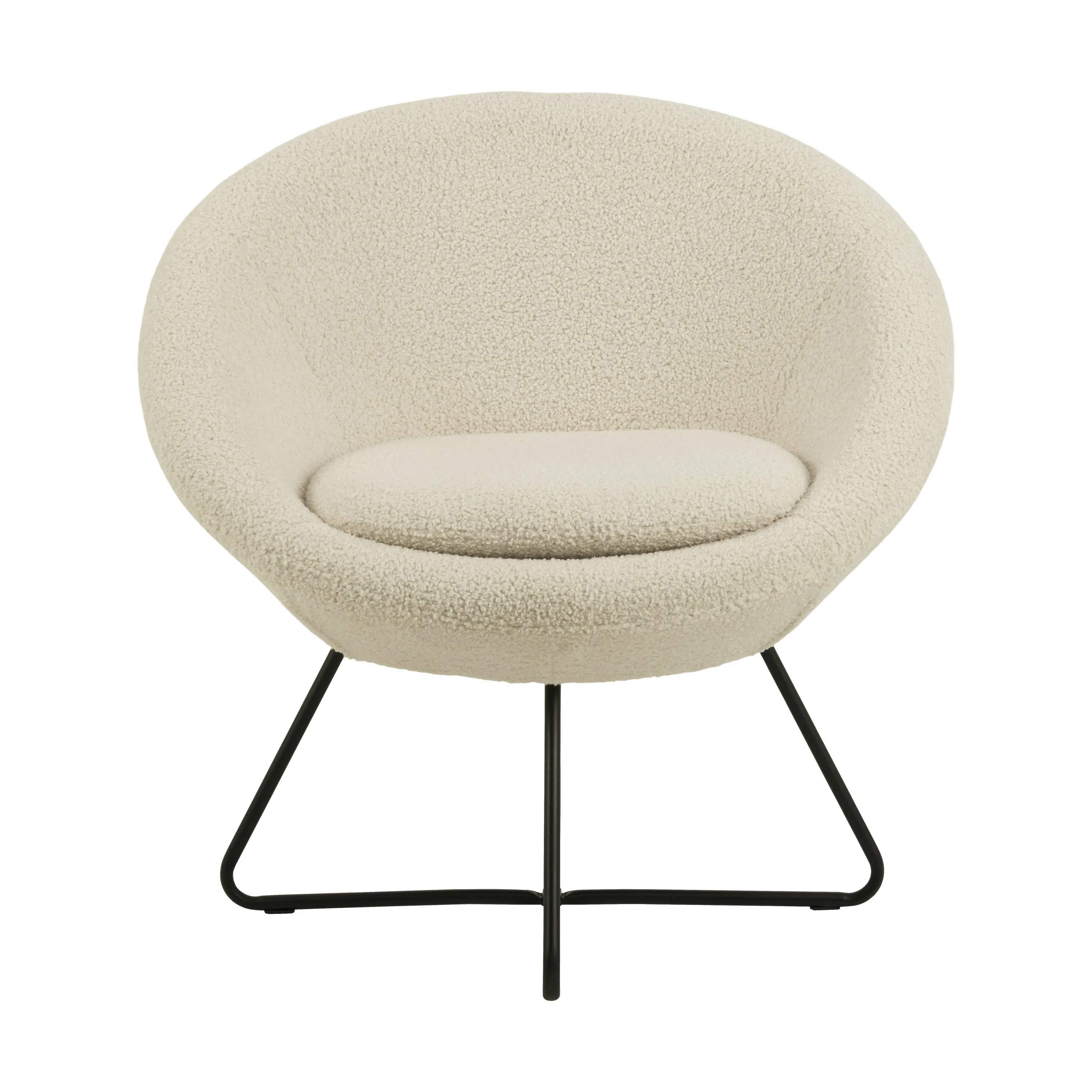 Center Loungestol, creme, large