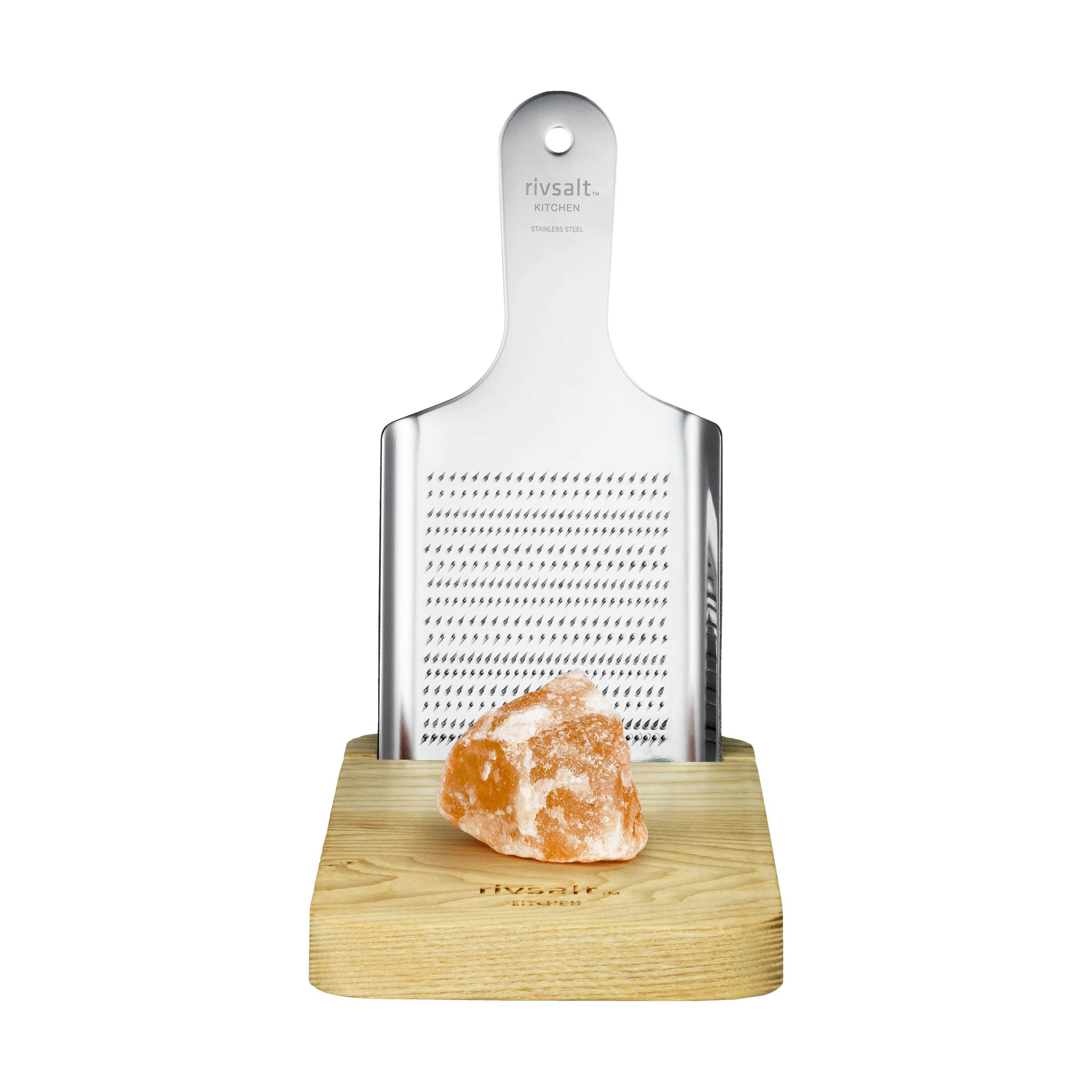 Rivejern m. Himalaya Salt, stål, large