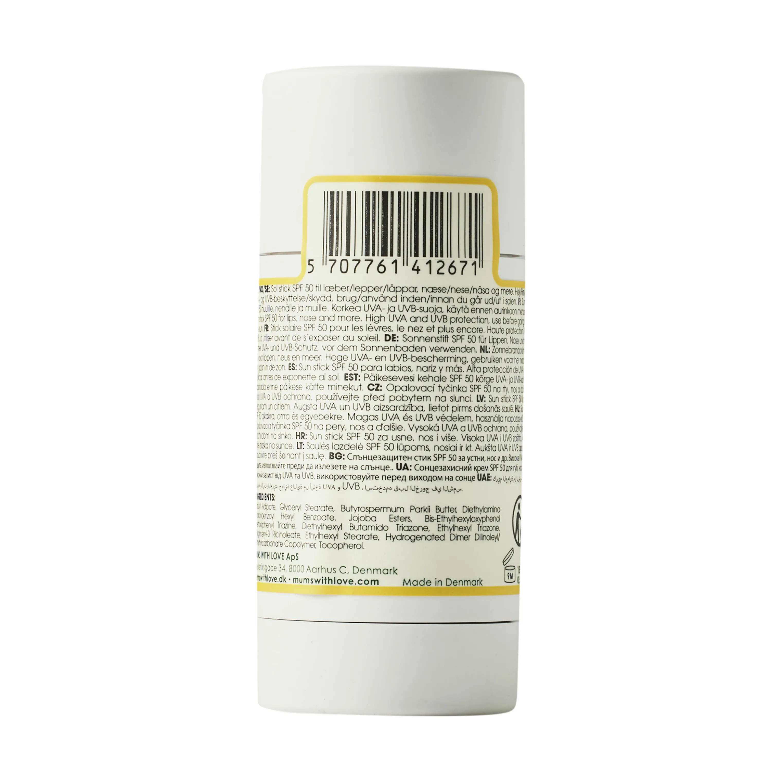 Mums with love Solcreme Sun Stick SPF50 i 15 ml, 4