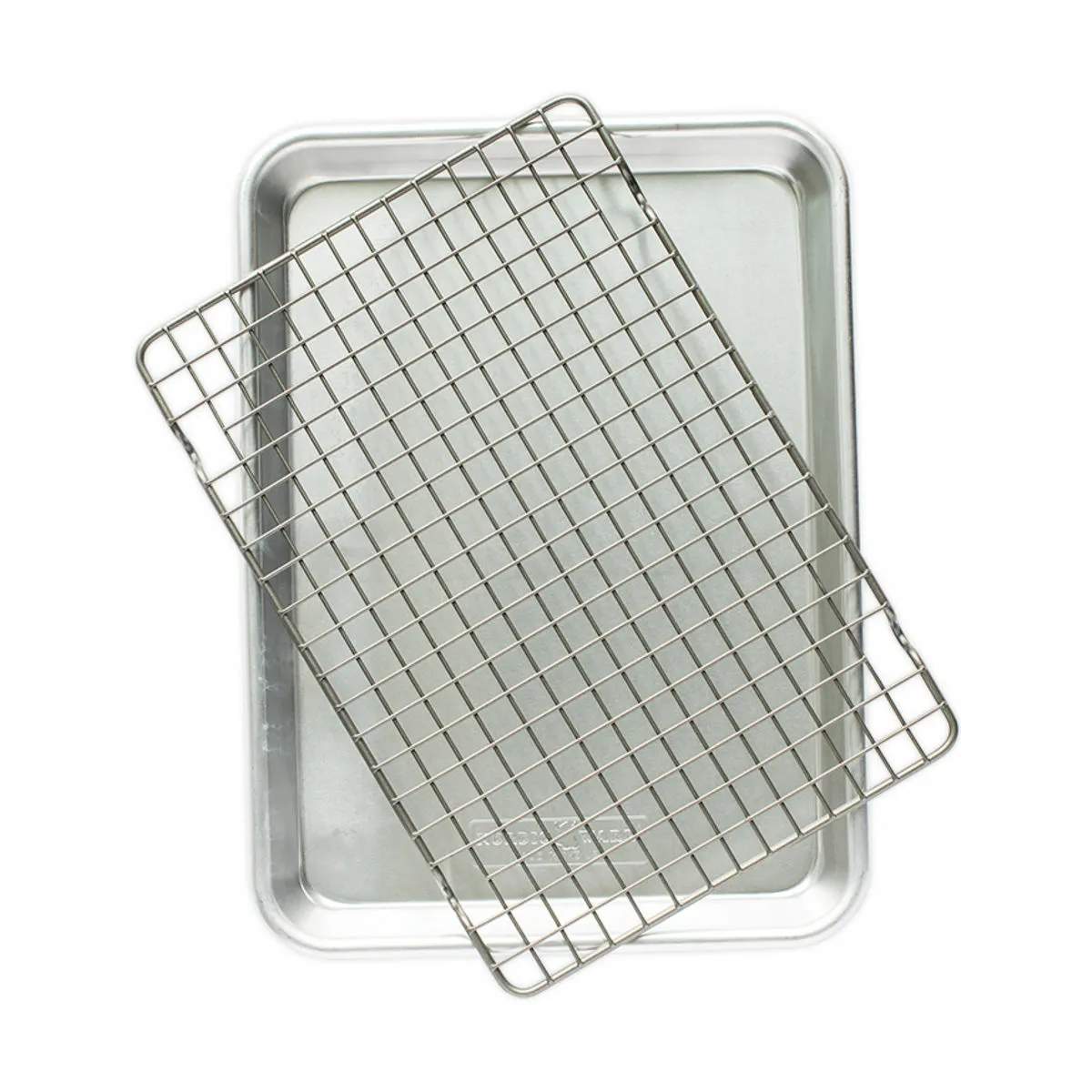 Nordic Ware Bradepander Nordic Ware Naturals Quarter Sheet med grillgitter i Grå, 4