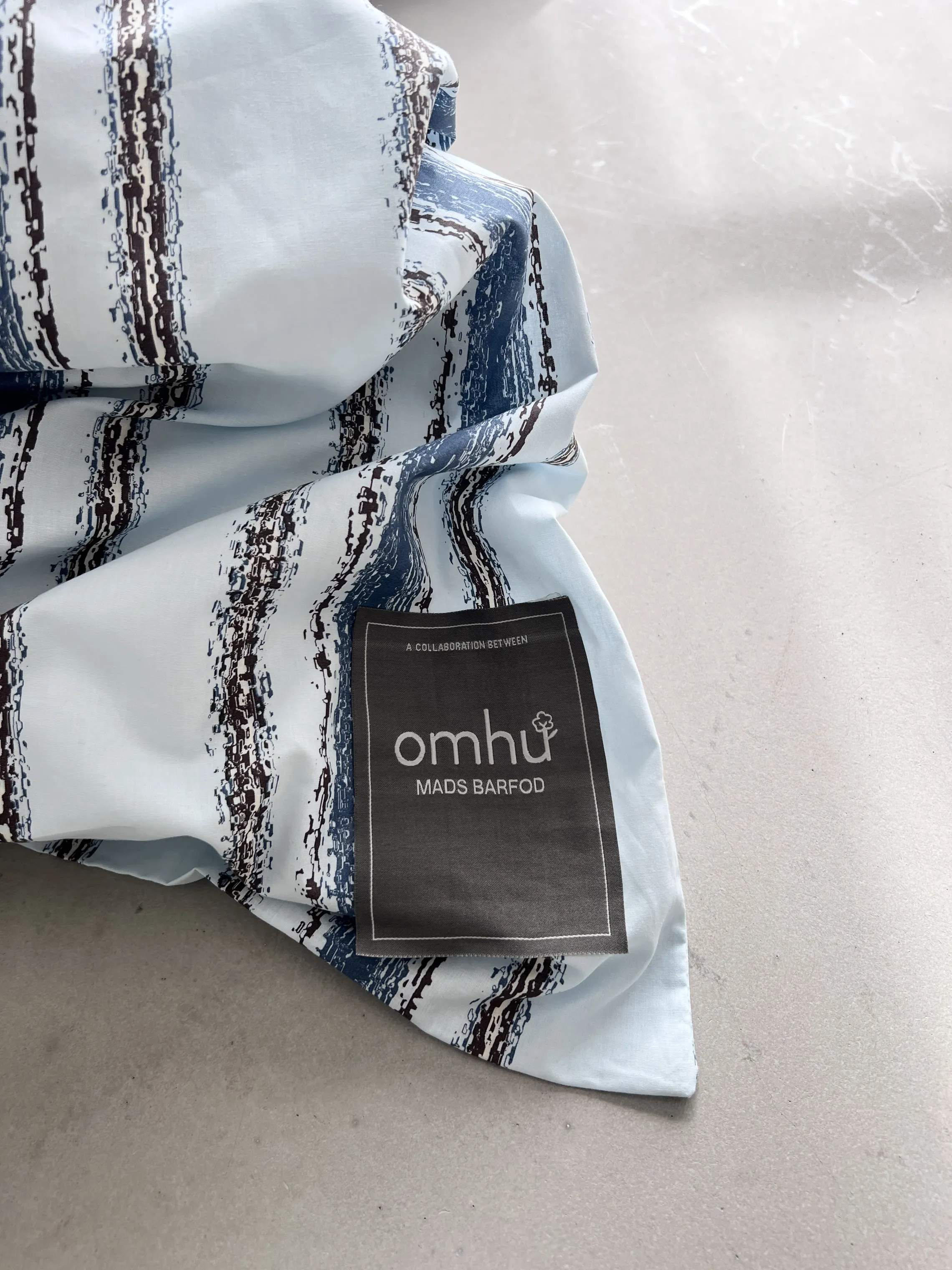 omhu x Mads Barfod Sengetøj Steamline Streamline Sengetøj i Aqua, B140 x L220 cm, 6